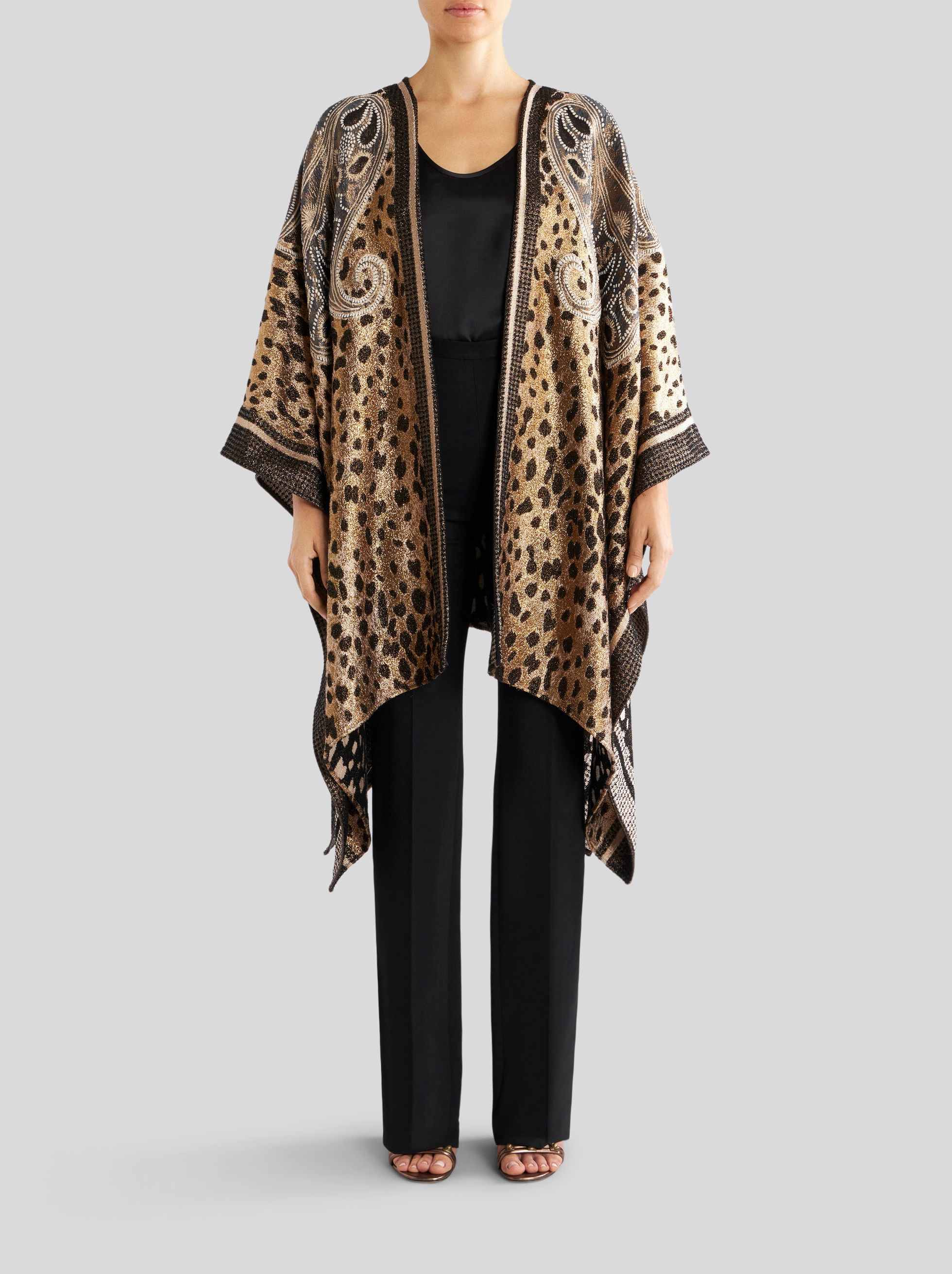 CHEETAH CAPE WITH BUTTERFLY DESIGN - 3