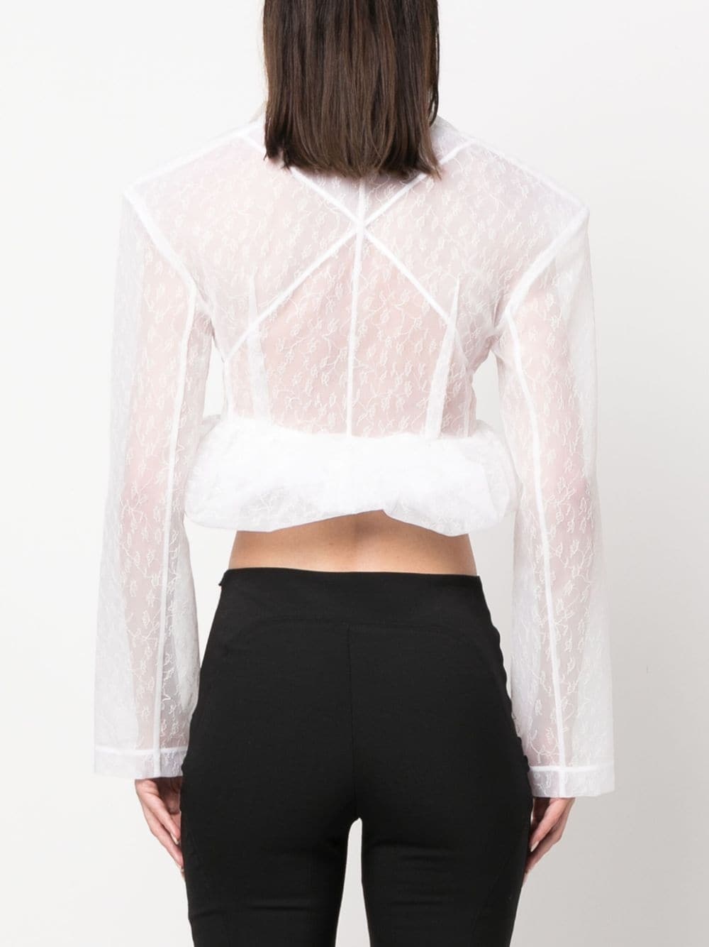La Veste Dentelle cropped jacket - 4