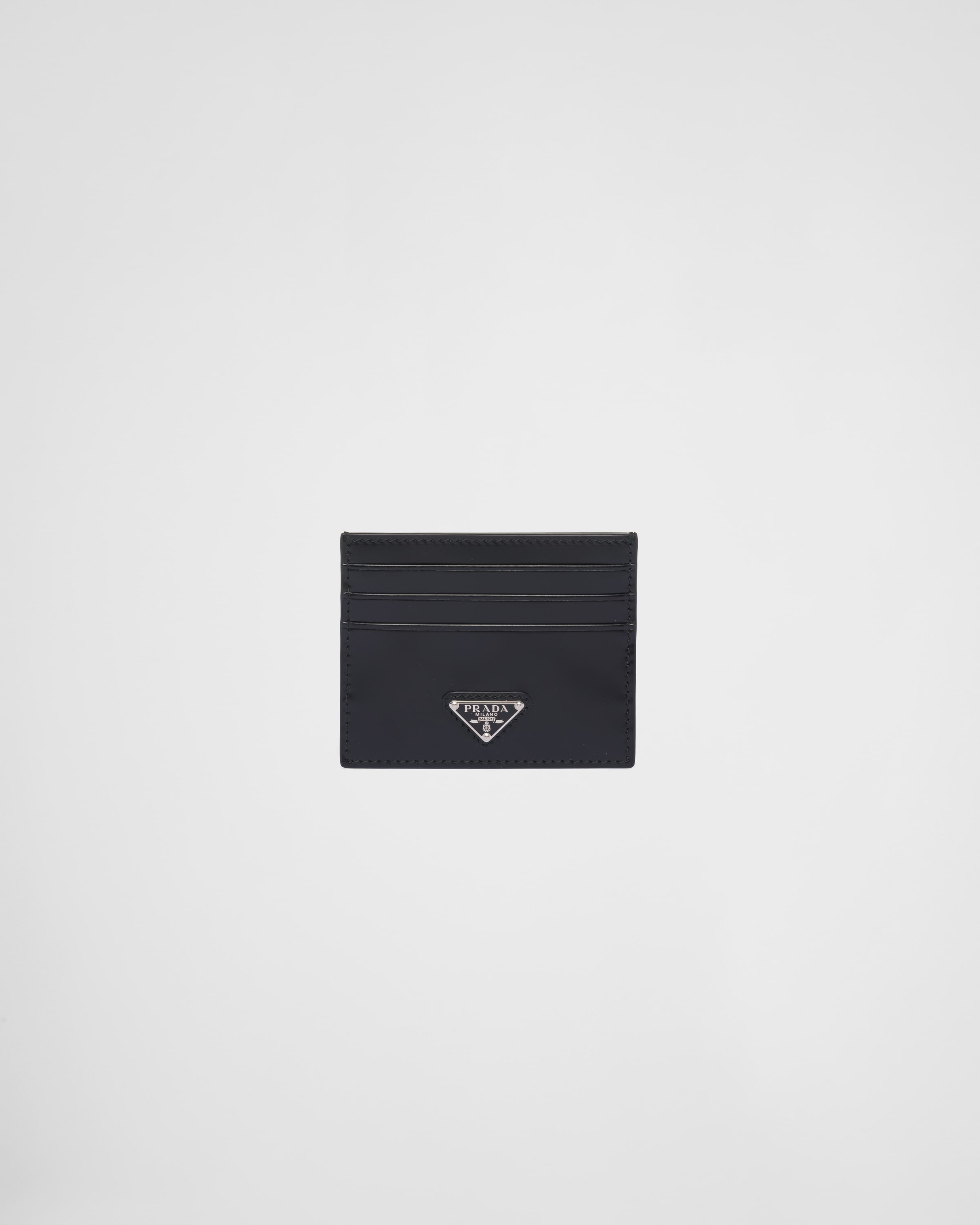 Brushed leather card holder - 1
