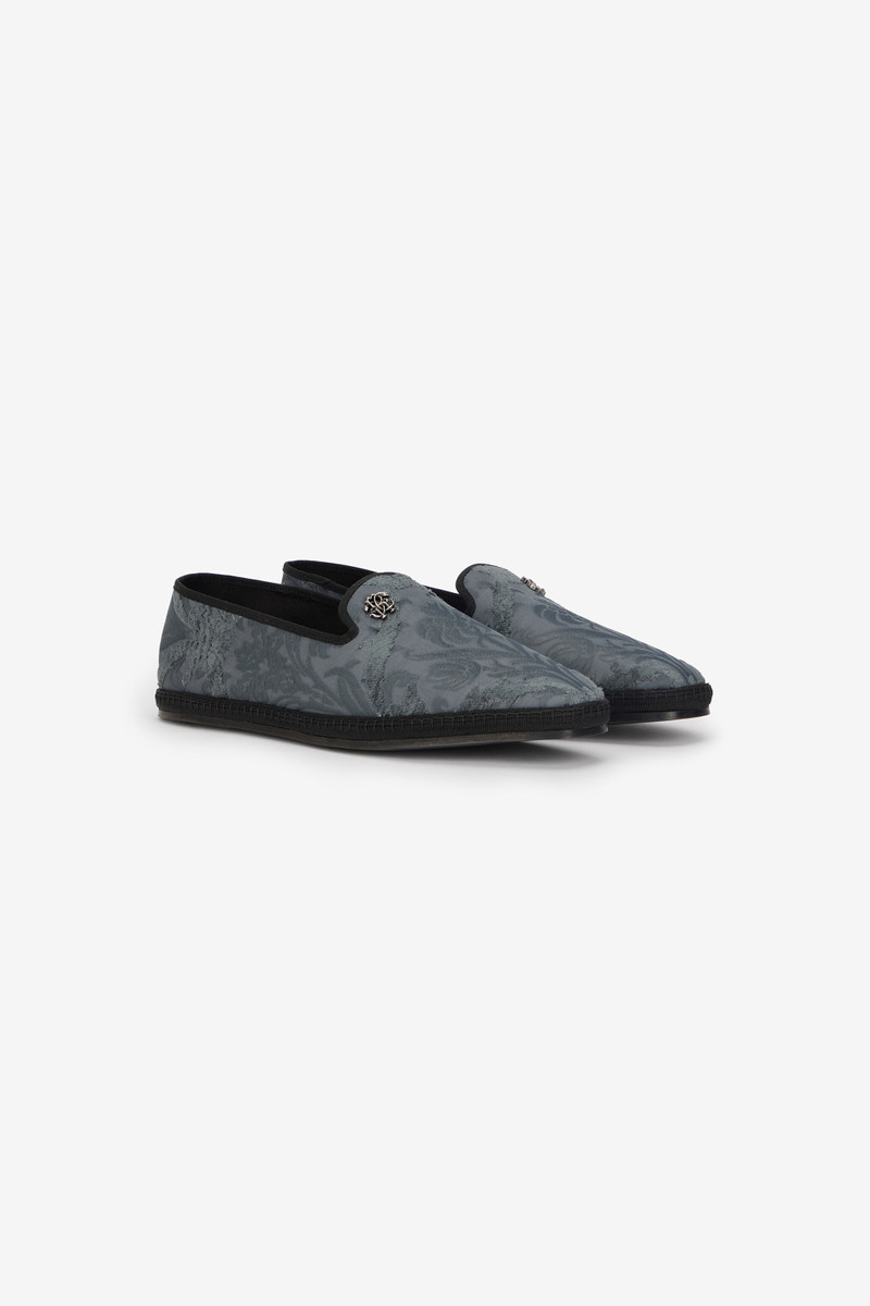 Roberto Cavalli Jacquard Slip-On Shoes - 1