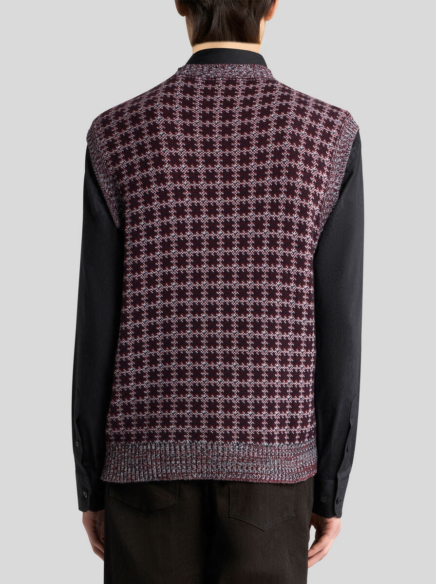COTTON WAISTCOAT WITH PEGASO EMBROIDERY - 5