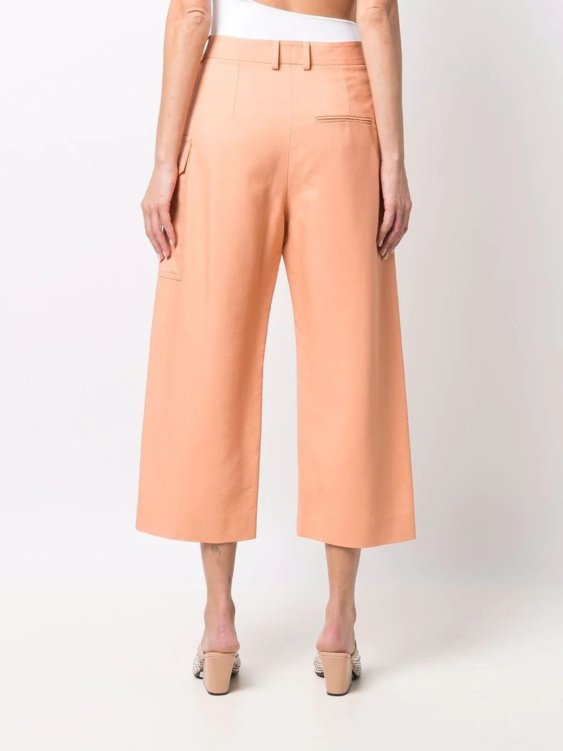 cropped straight-leg trousers 4