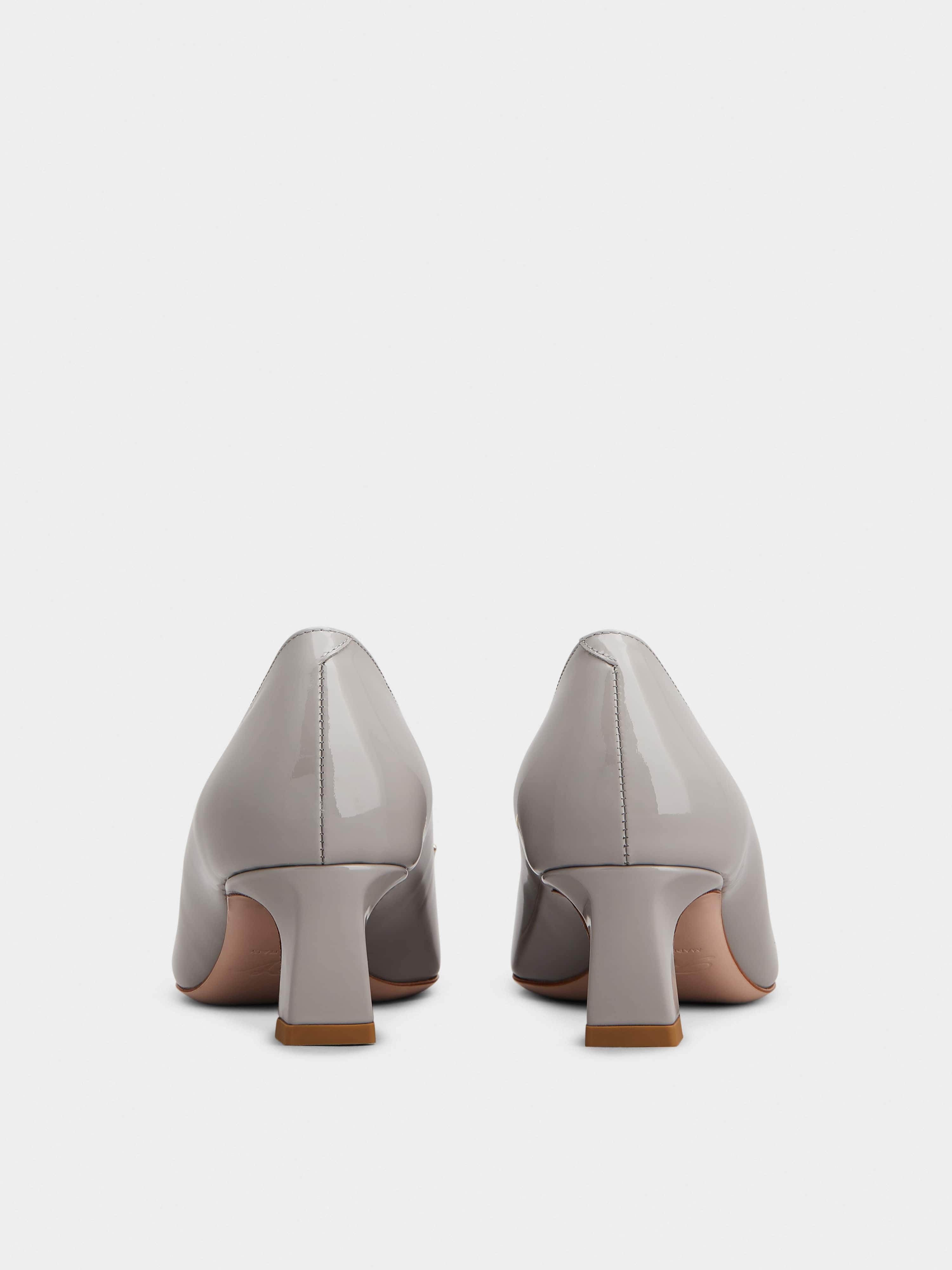 Trompette Metal Buckle Pumps in Patent Leather - 5