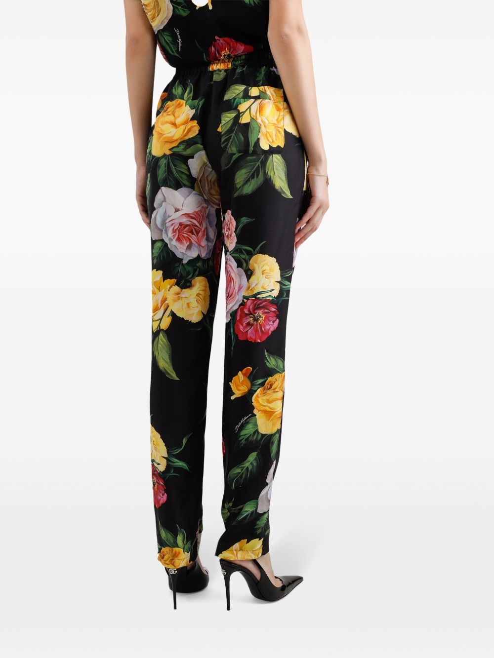 floral-print trousers - 5