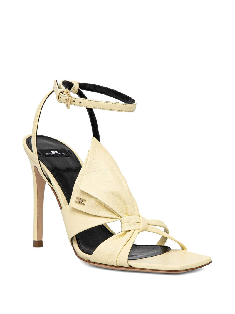 ELISABETTA FRANCHI knotted bow-detail stiletto sandals outlook