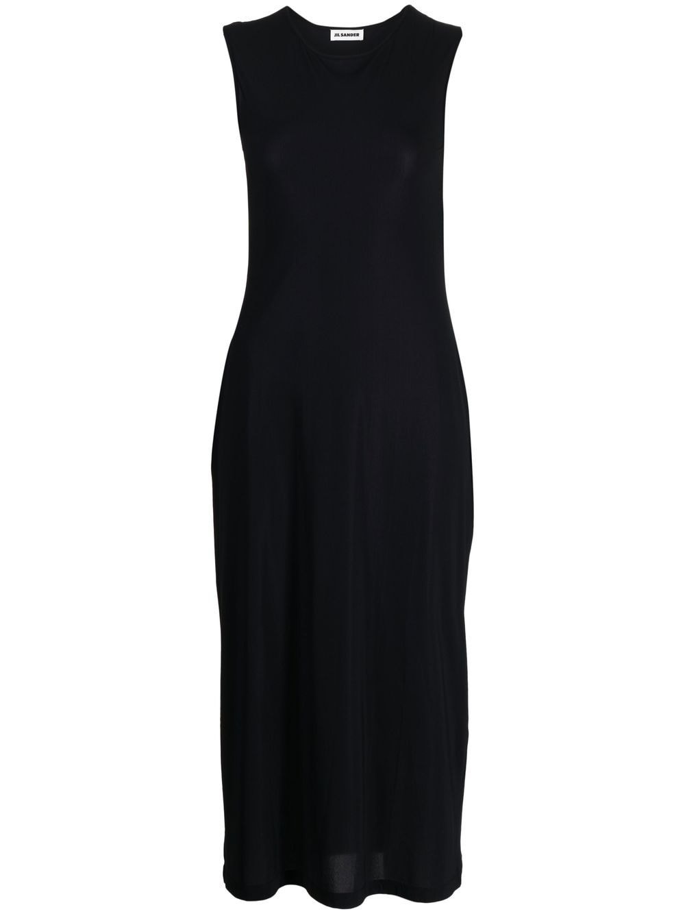 round neck sleeveless maxi dress - 1