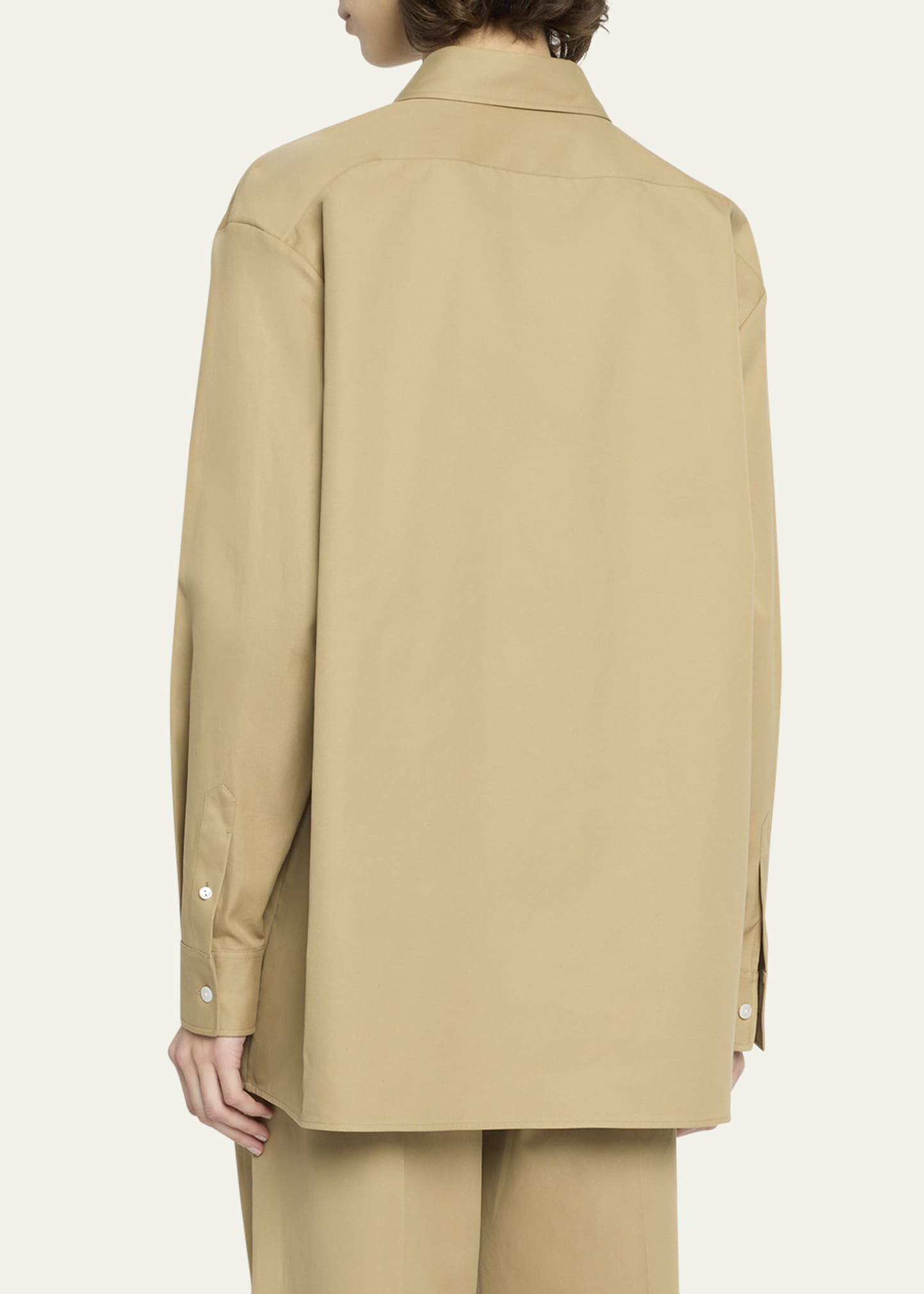 Tansy Cotton-Cashmere Button-Down Shirt - 3
