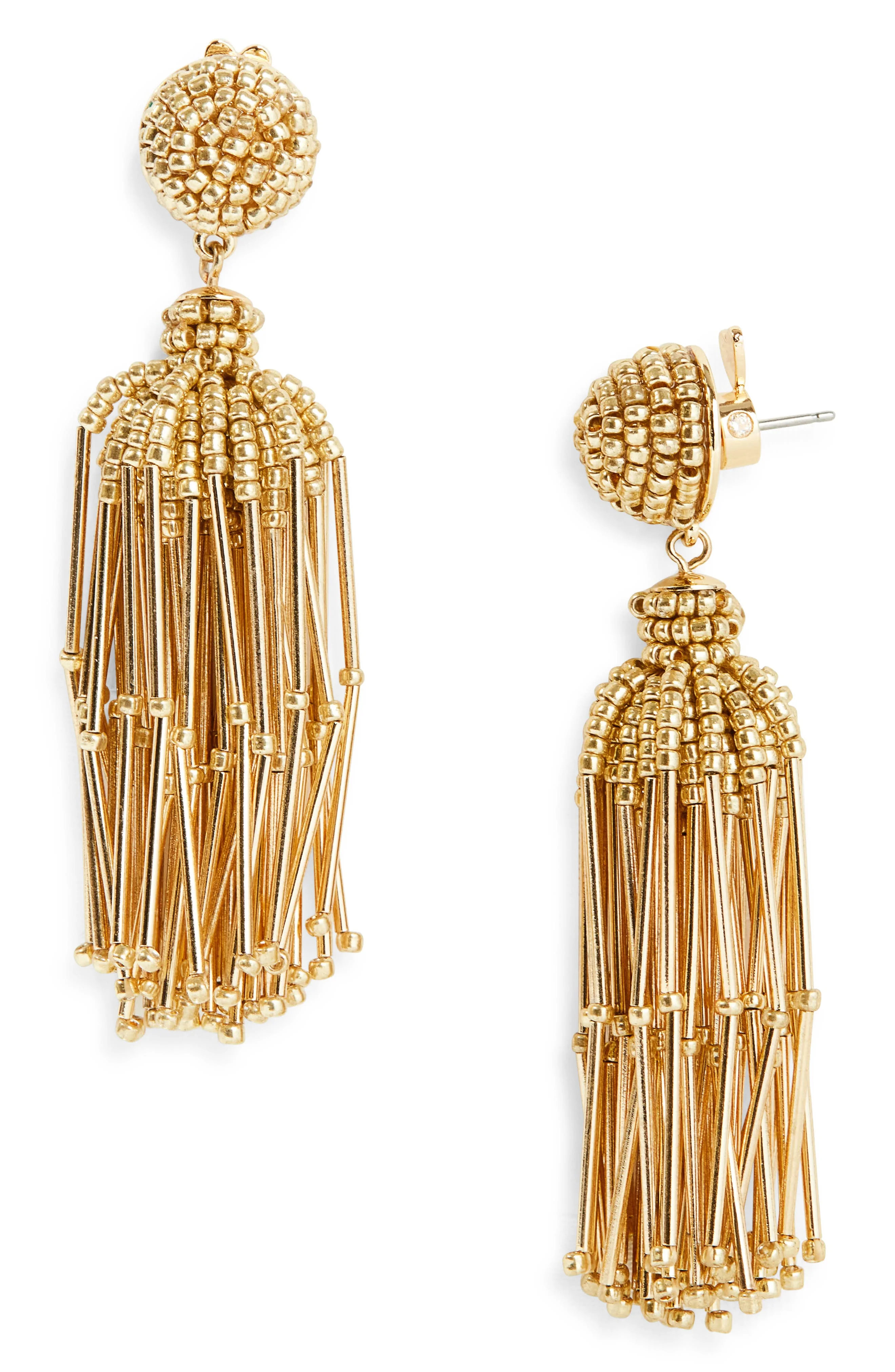 Carolina Herrera Tassel Earrings in Gold at Nordstrom - 1