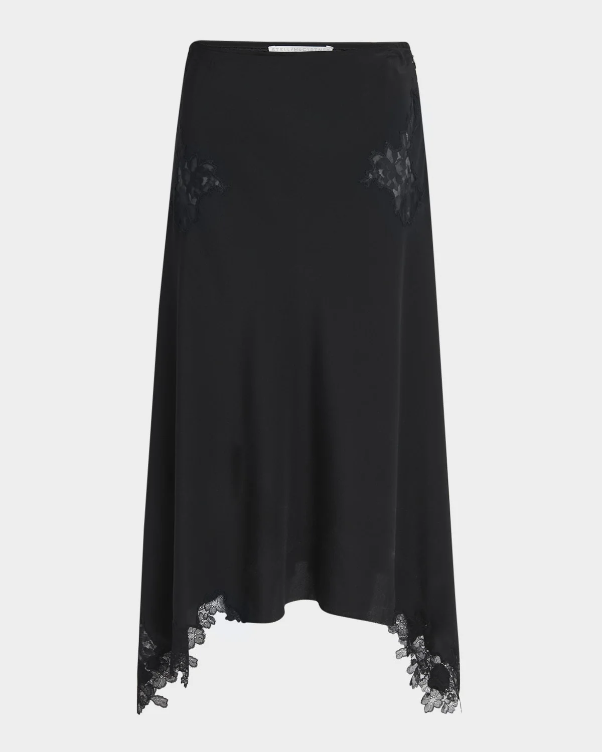 Lace Handkerchief Midi Skirt - 1