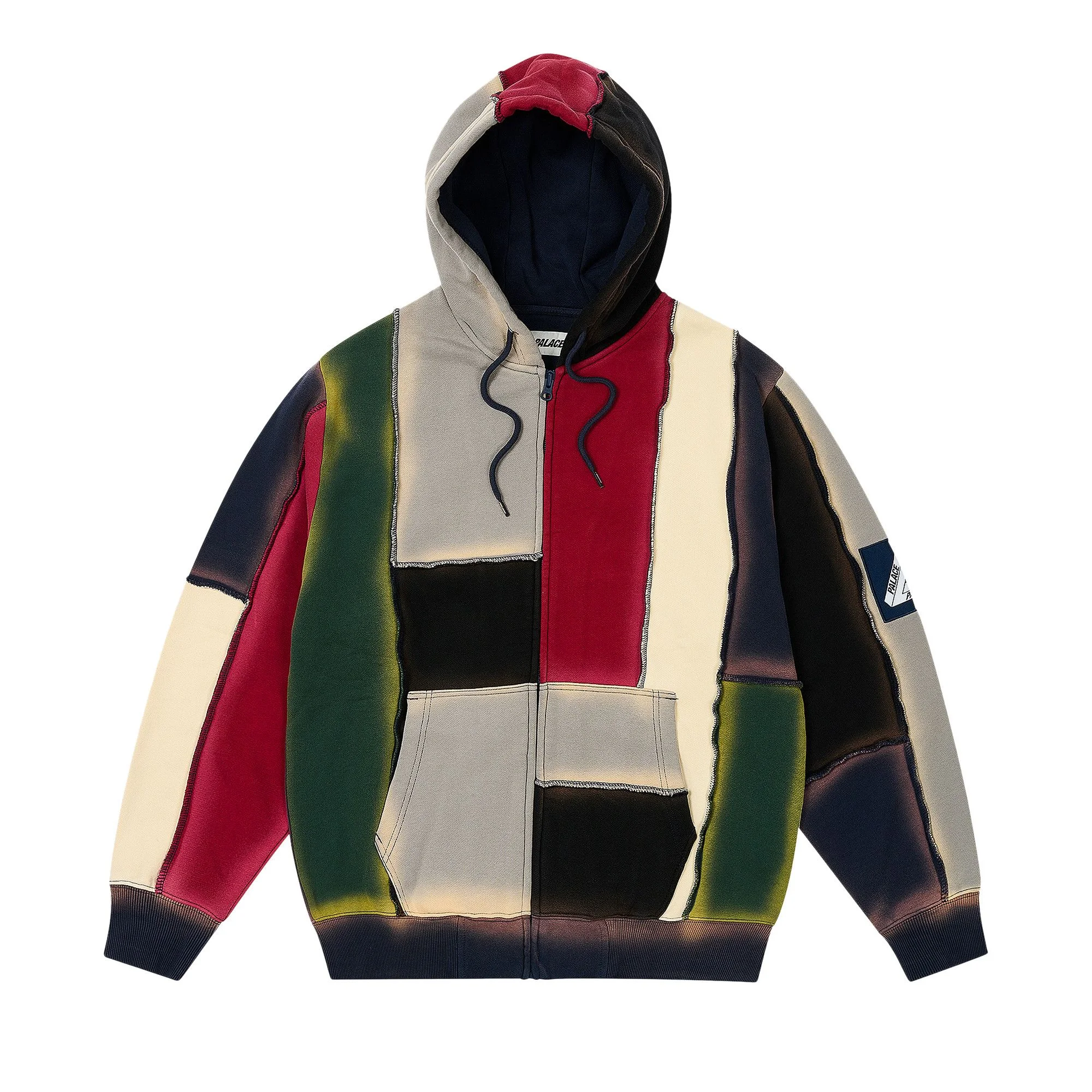 Palace Patch Me Up Zip Hood 'Multi Brights' - 1