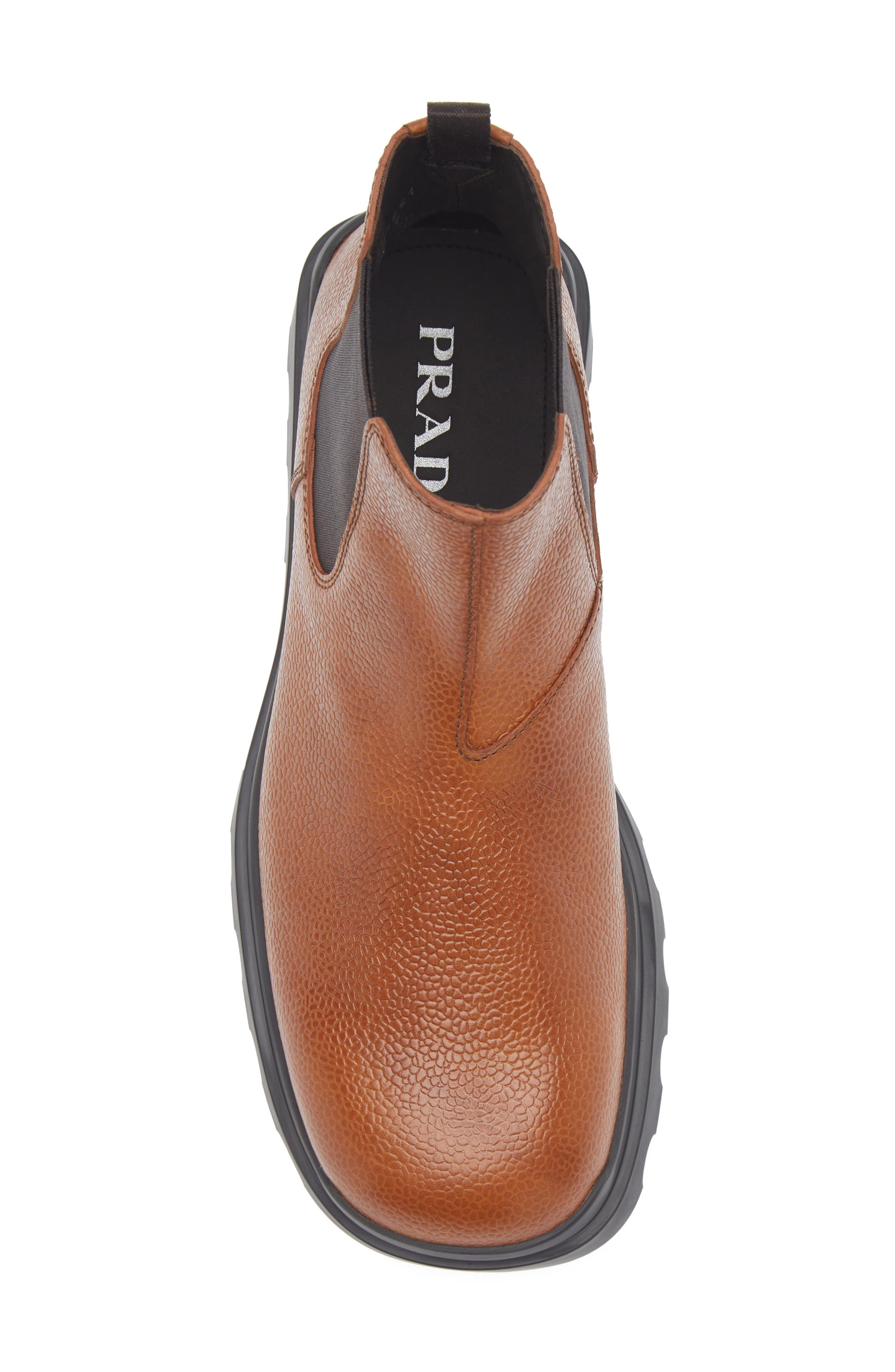 Prada Lug Sole Chelsea Boot in Cuoio at Nordstrom - 5