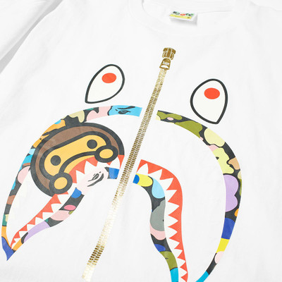 A BATHING APE® A Bathing Ape Multi Camo Milo Shark Tee outlook