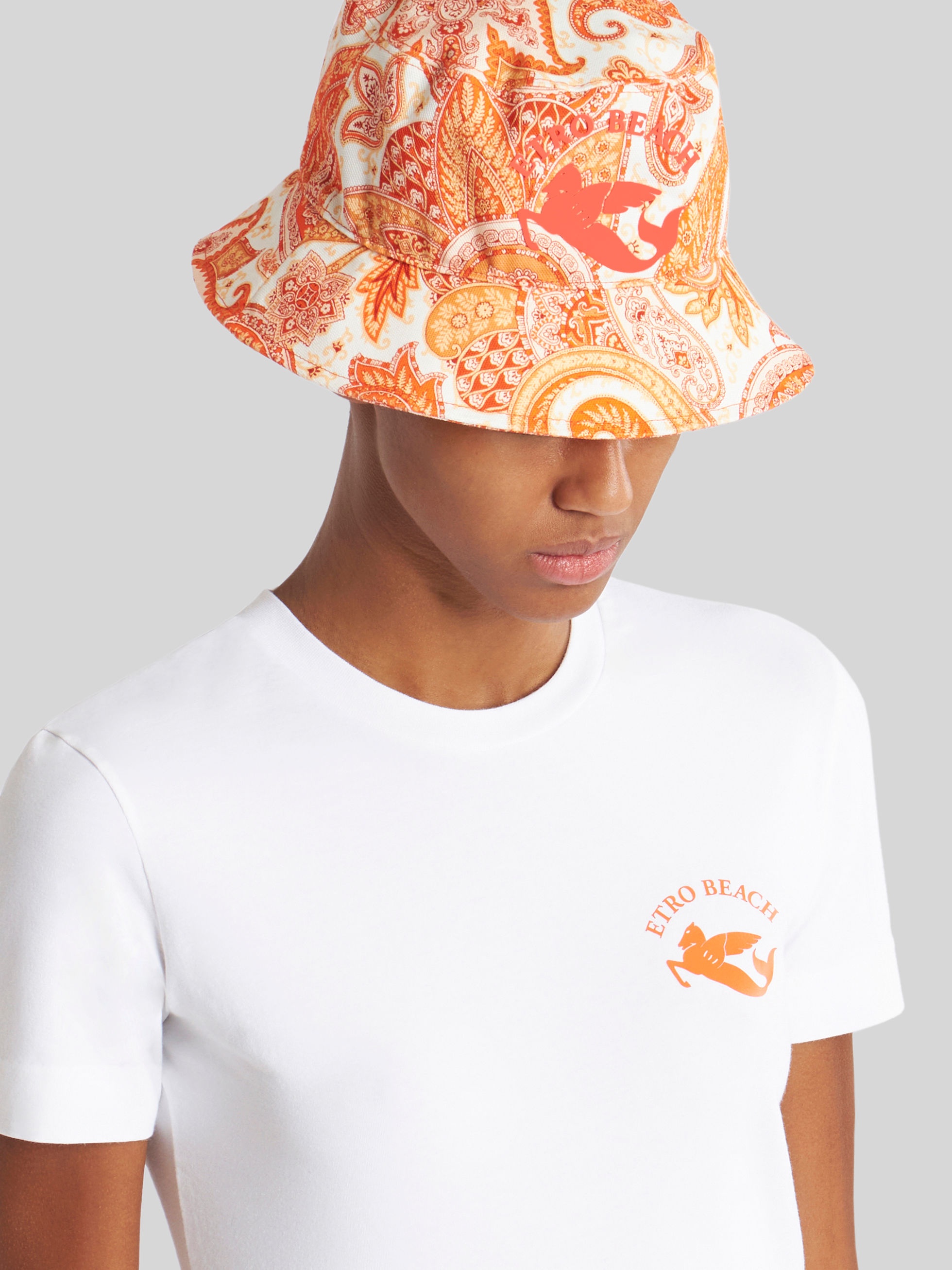 LIQUID PAISLEY BEACH BUCKET HAT - 2