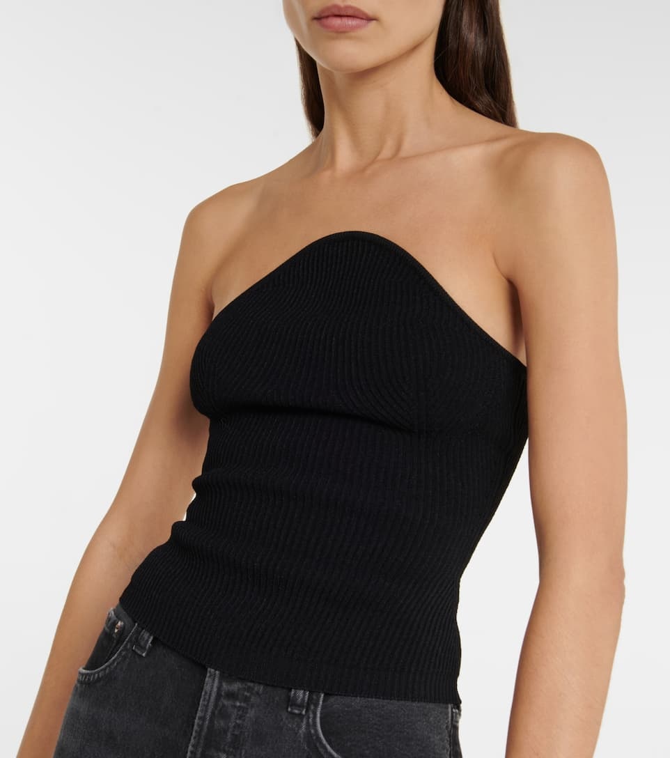 Jericho rib-knit bustier - 4