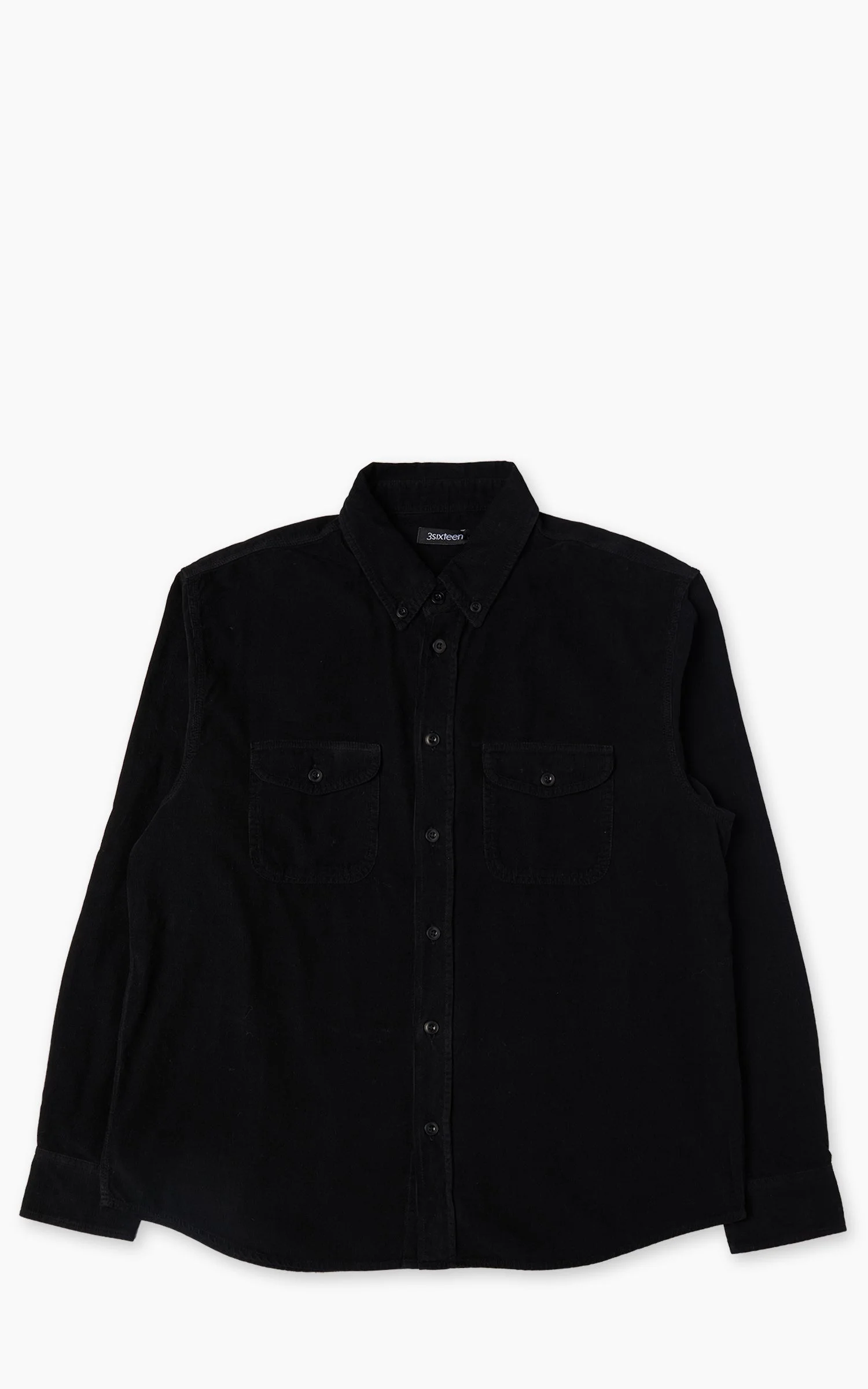 3SIXTEEN STUDIO SHIRT CORDUROY BLACK - 1