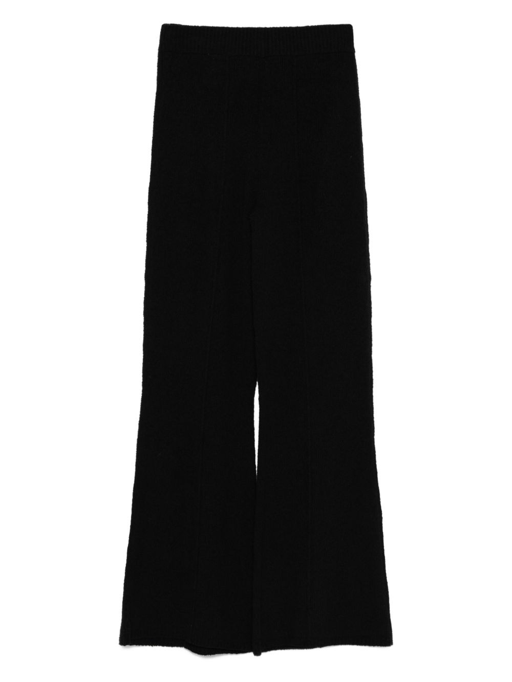 bouclé flared trousers - 2