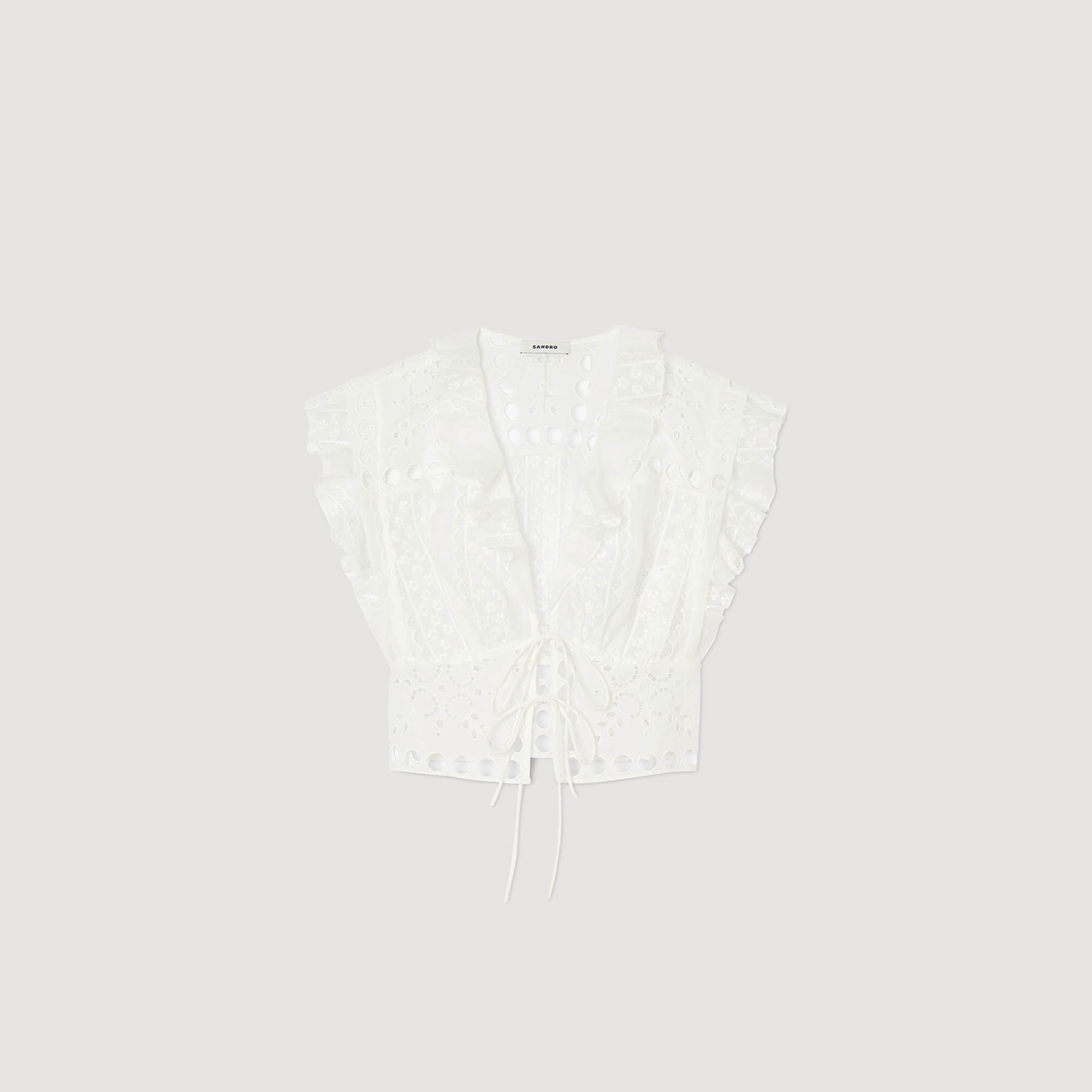 RUFFLED CROP TOP - 1
