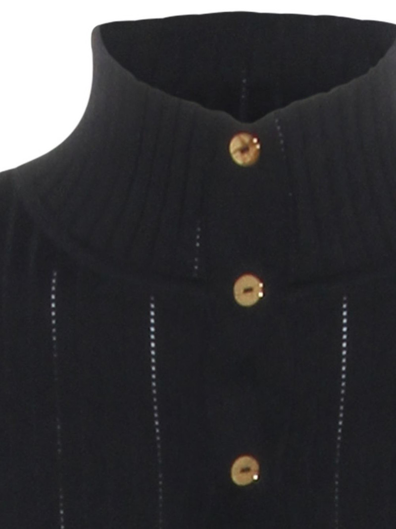 openwork knit fabric with belt dress 3
