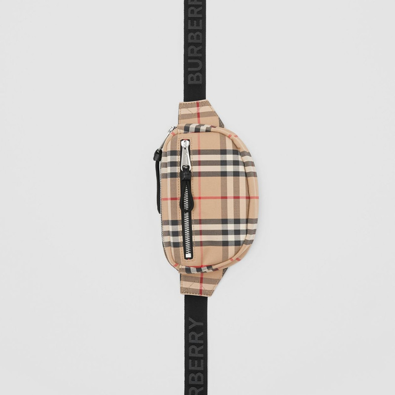 Small Vintage Check Cannon Bum Bag 4