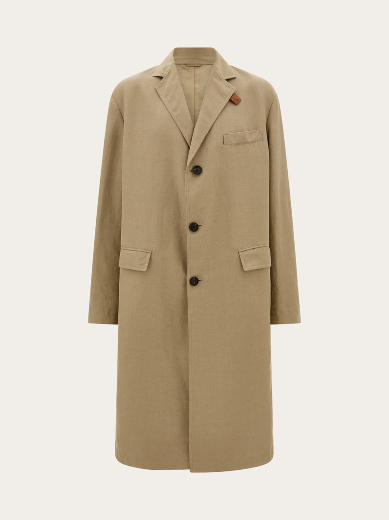Linen blend duster 1