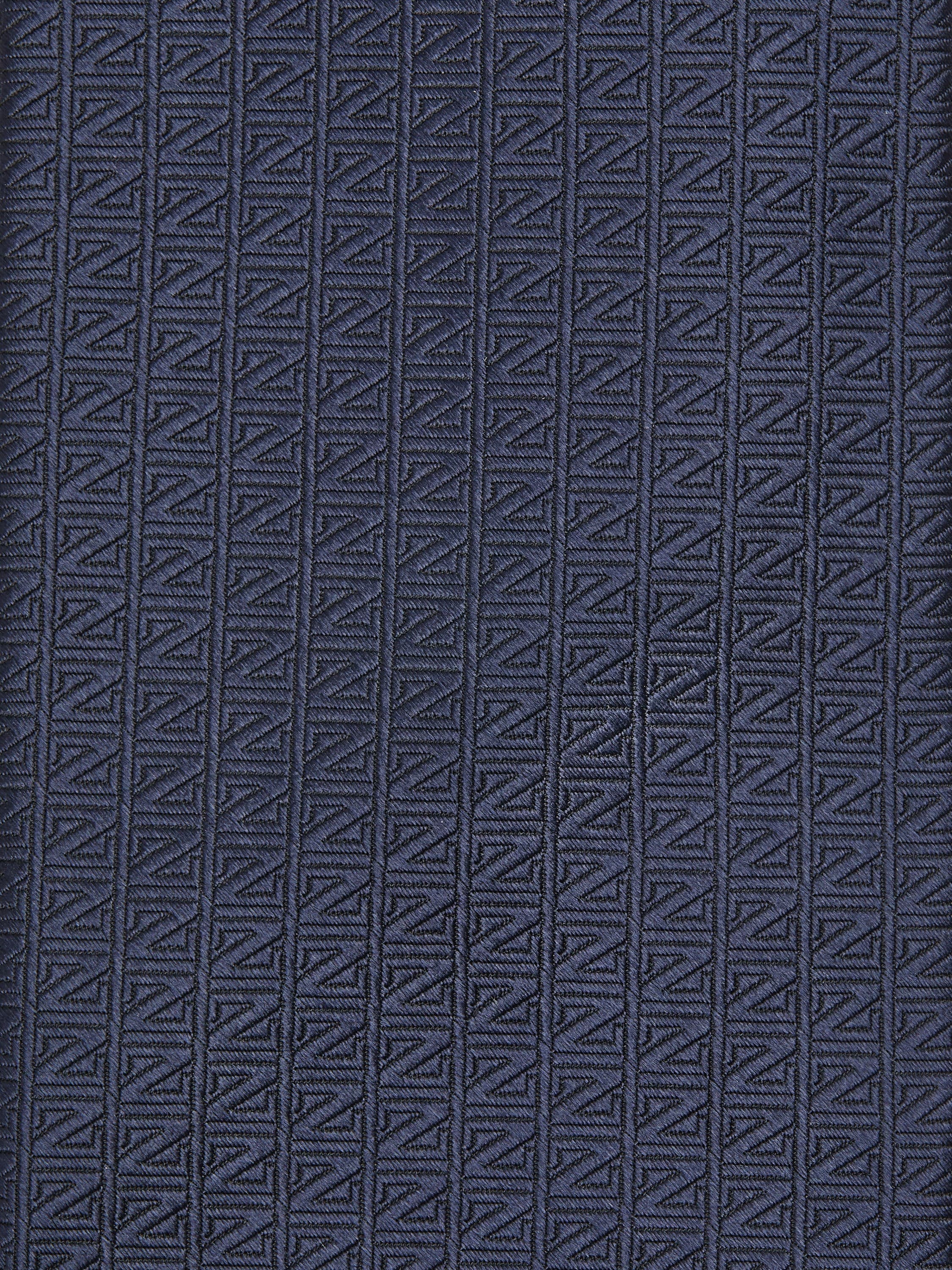 DARK BLUE SILK TIE - 2