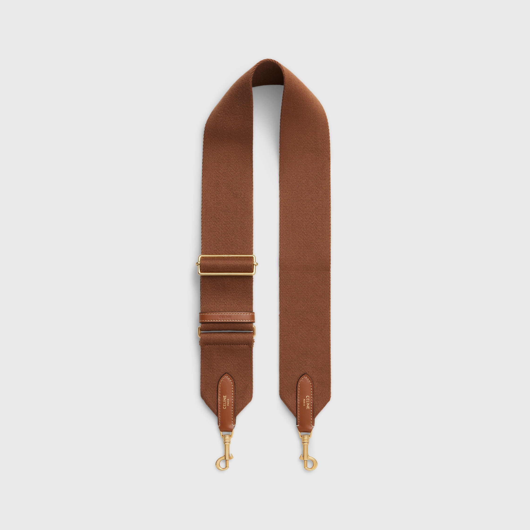 adjustable strap in wool with GOLD FINISHING - 1