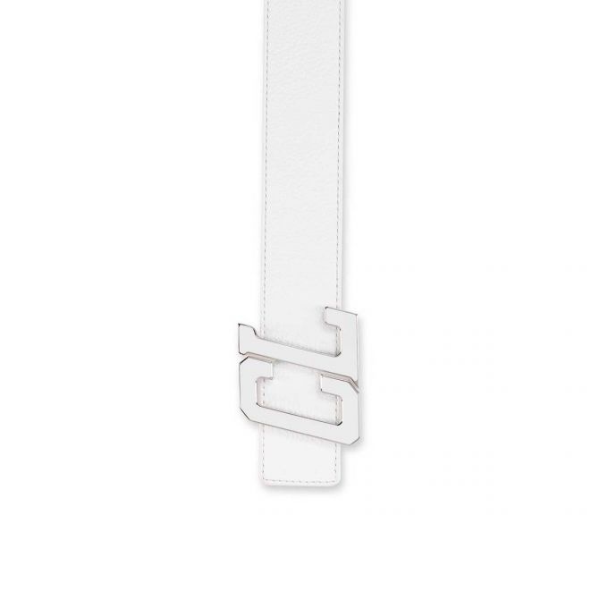 Happy Rui Cl Logo Belt BIANCO/LOUBI/SILVER-BIANCO - 3