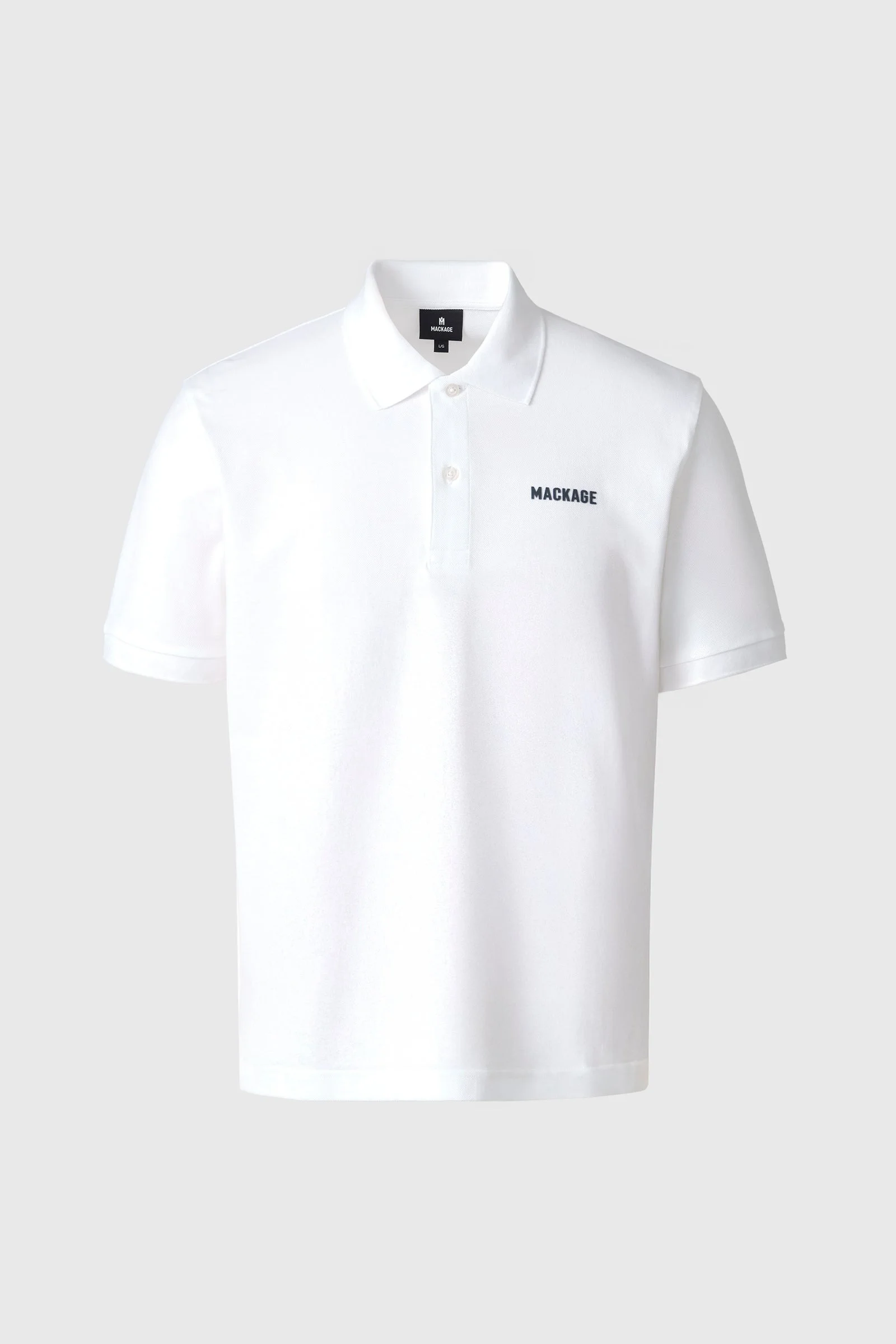 PABLO-CR Flat Knit Rib Collar Polo - 1