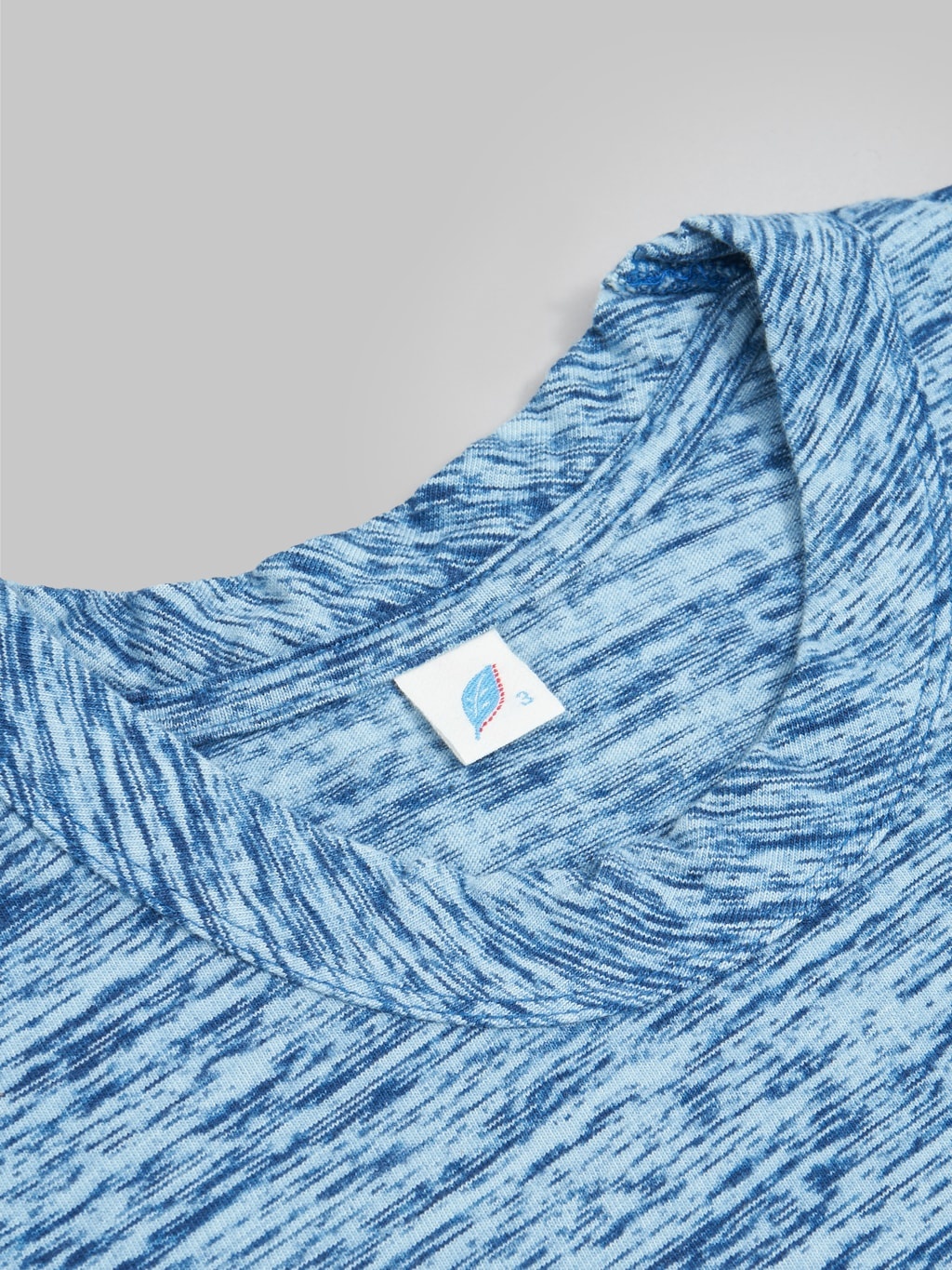 Pure Blue Japan  KS-5011-SS Kasuri T-shirt Indigo - 10