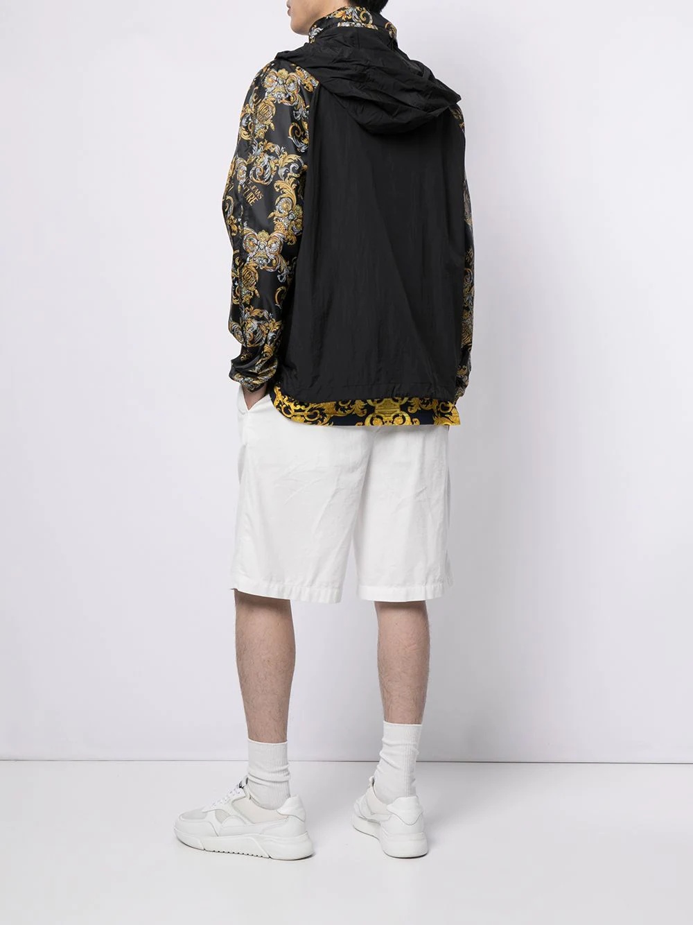 baroque-print track jacket - 6