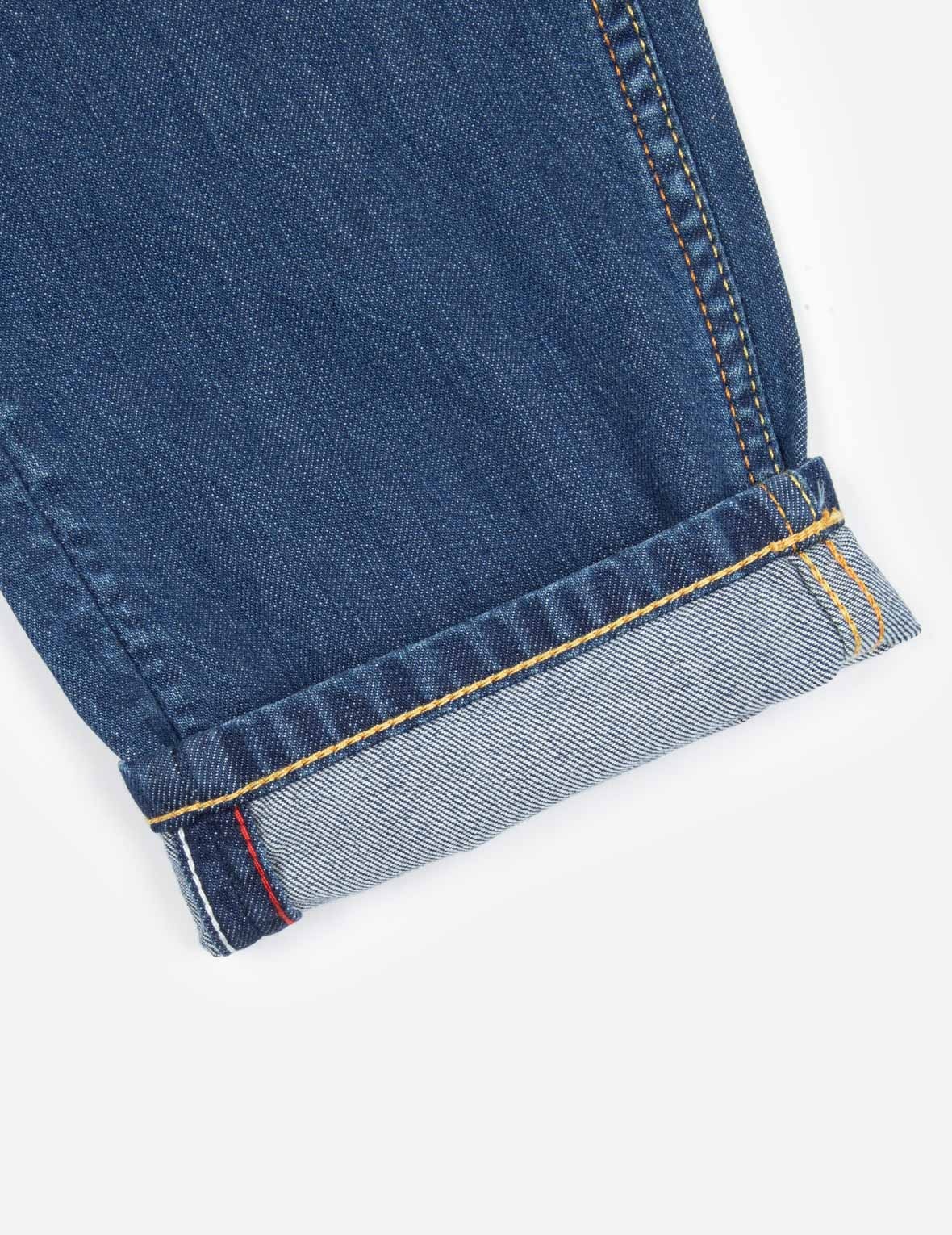 SEAGUL EMBOSSED POCKETS RELAX FIT JEANS - 11