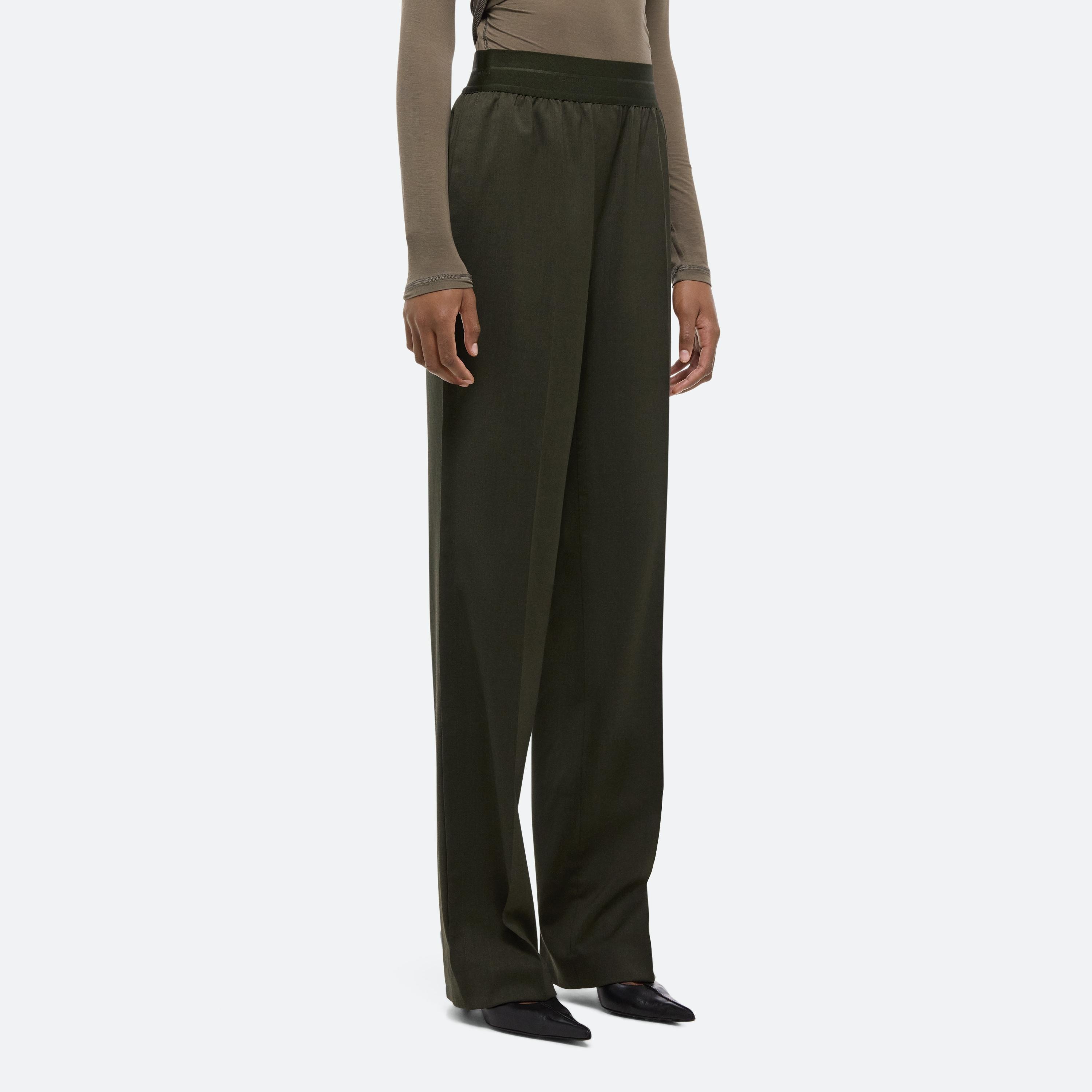 WOOL CAR TROUSERS - 6