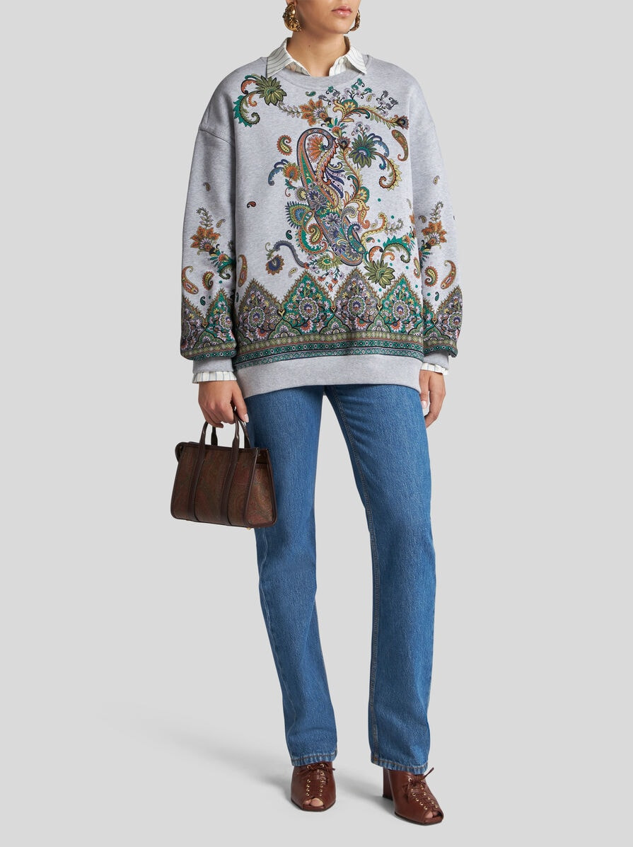 FLORAL COTTON SWEATSHIRT - 4
