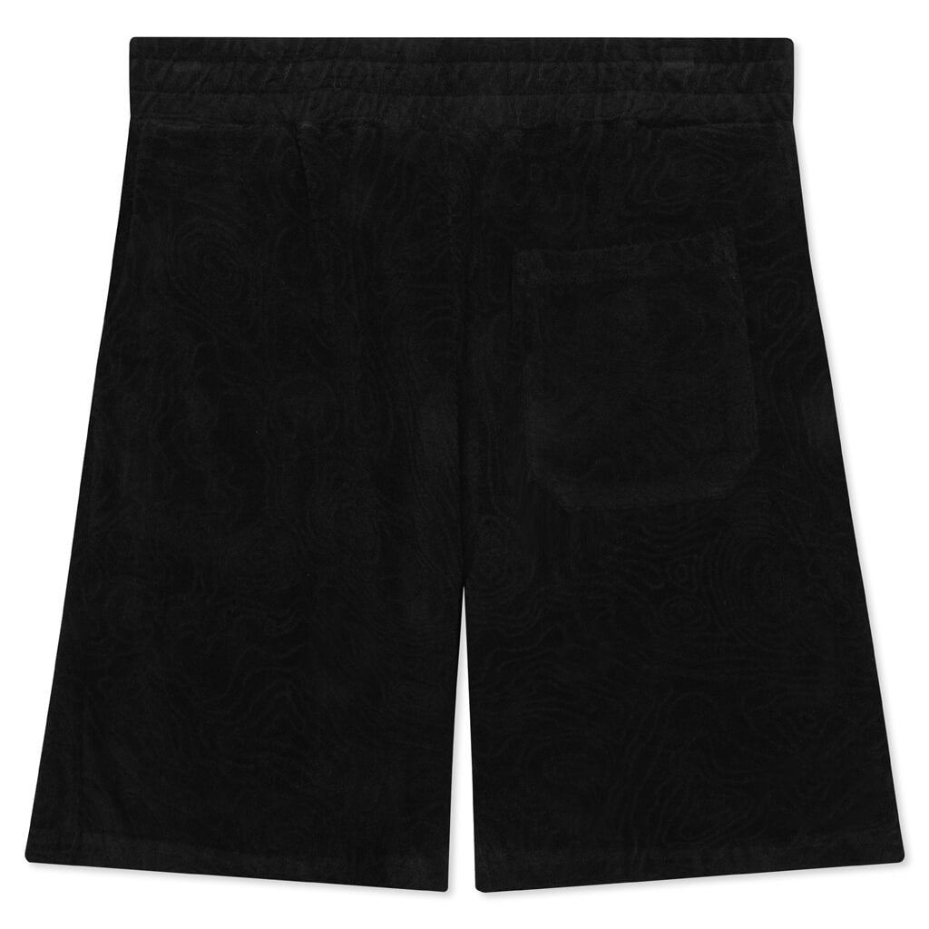 032C TOPOS SHAVED TERRY SHORTS - BLACK - 2