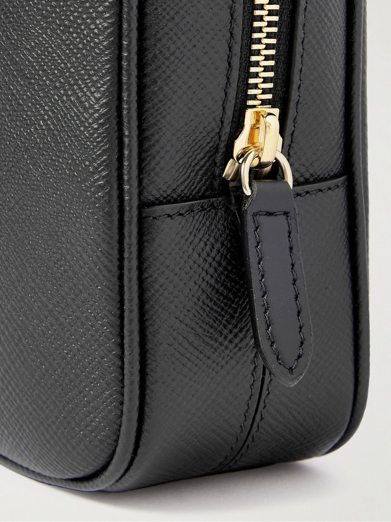 Cross-Grain Leather Organiser Black 3