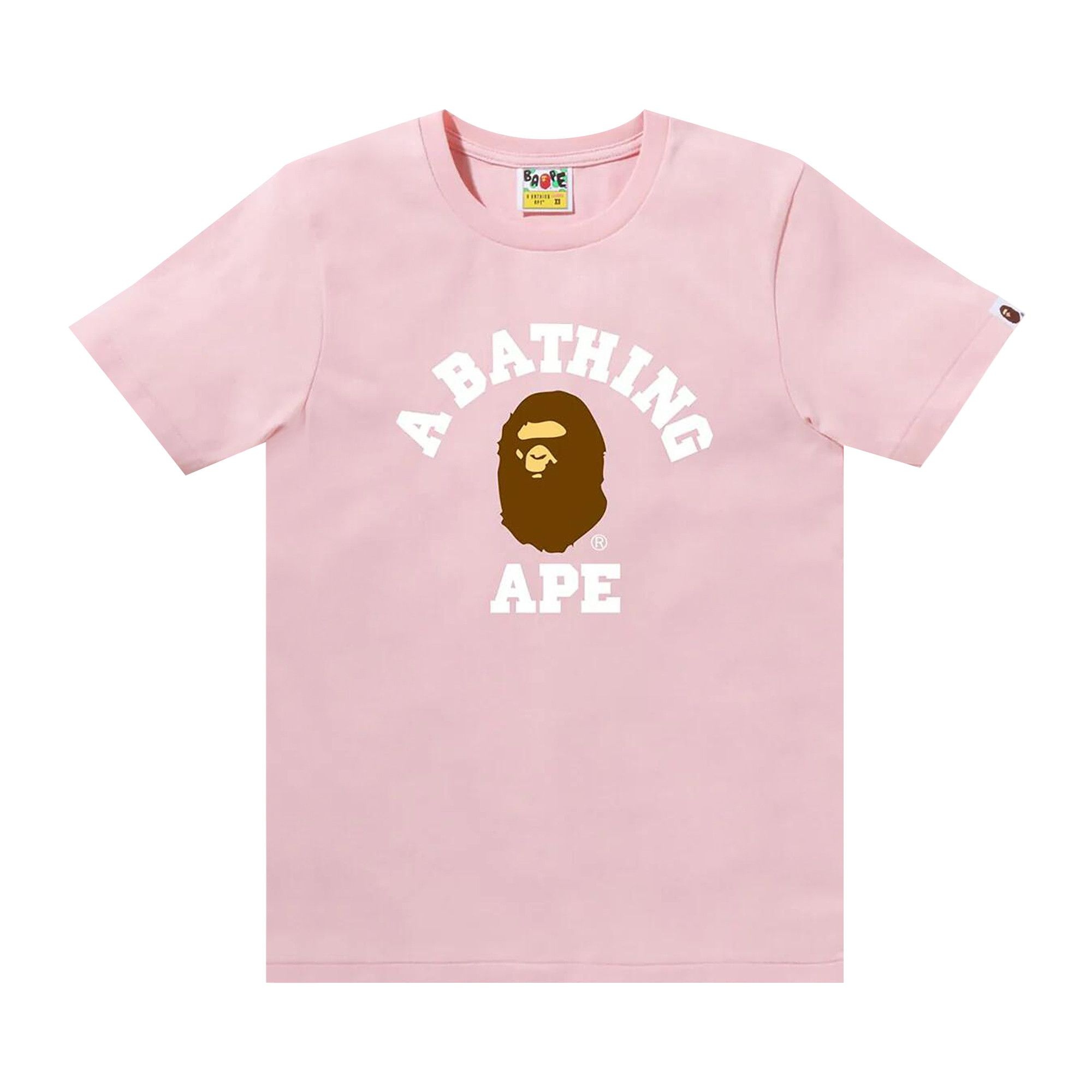 BAPE College Tee 'Pink' - 1