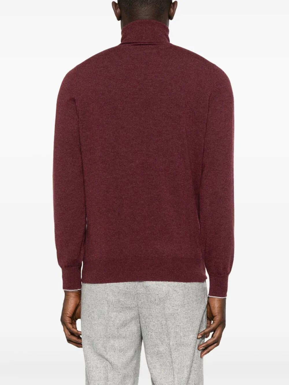 Brunello Cucinelli Men Cashmere Turtle-Neck Sweater - 3