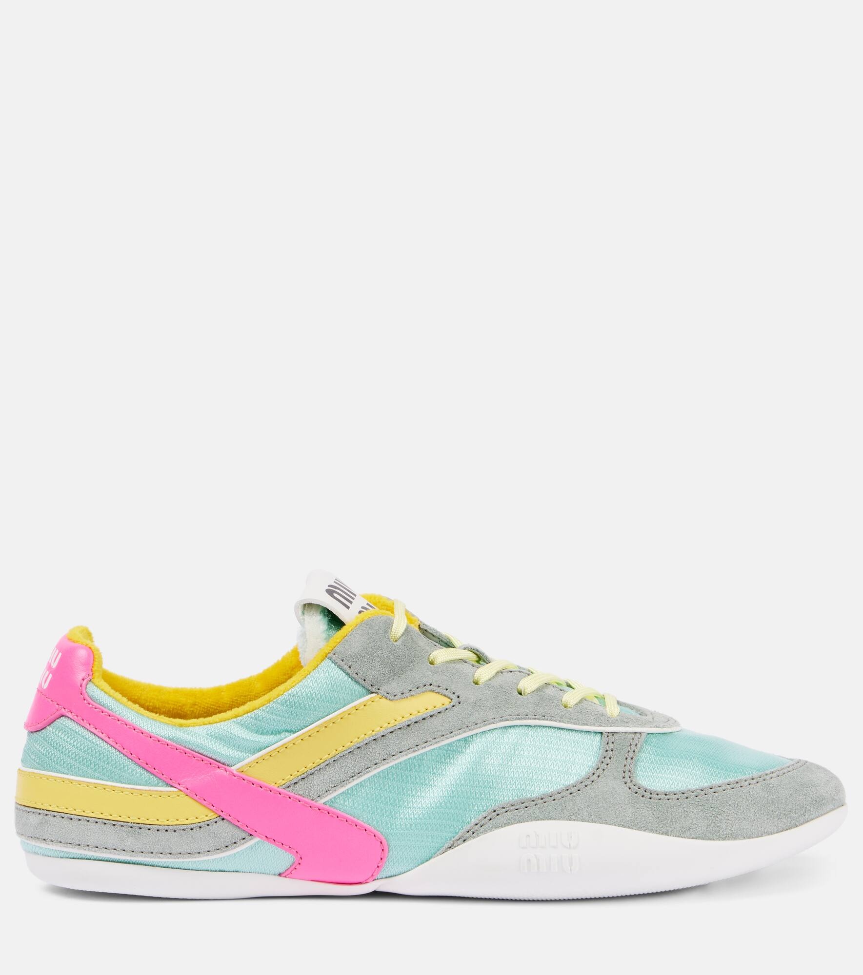 Gymnasium suede and technical sneakers - 4