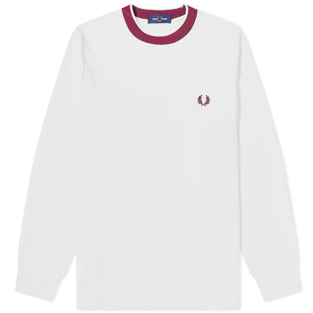 Fred Perry Long Sleeve Crepe Jersey Tee - 1