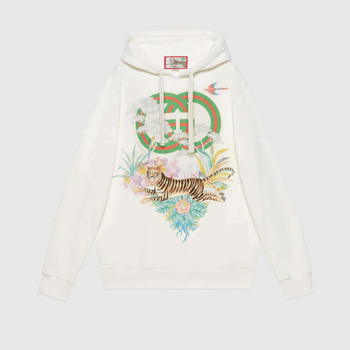 Gucci Tiger Interlocking G hooded sweatshirt - 1