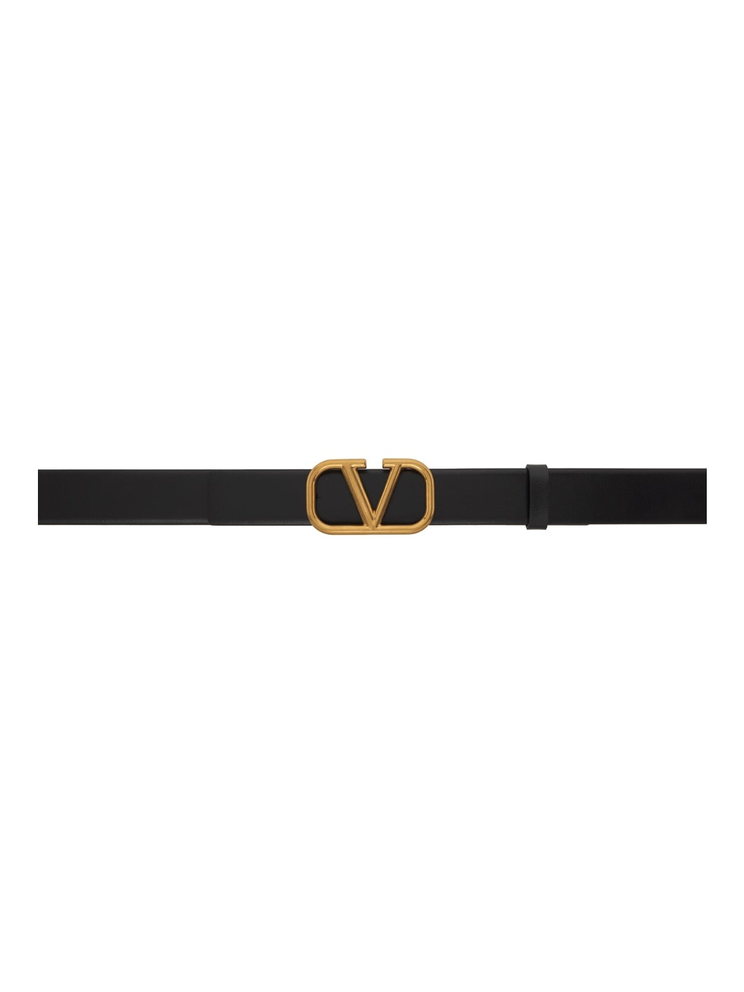 Black VLogo Signature Belt - 1