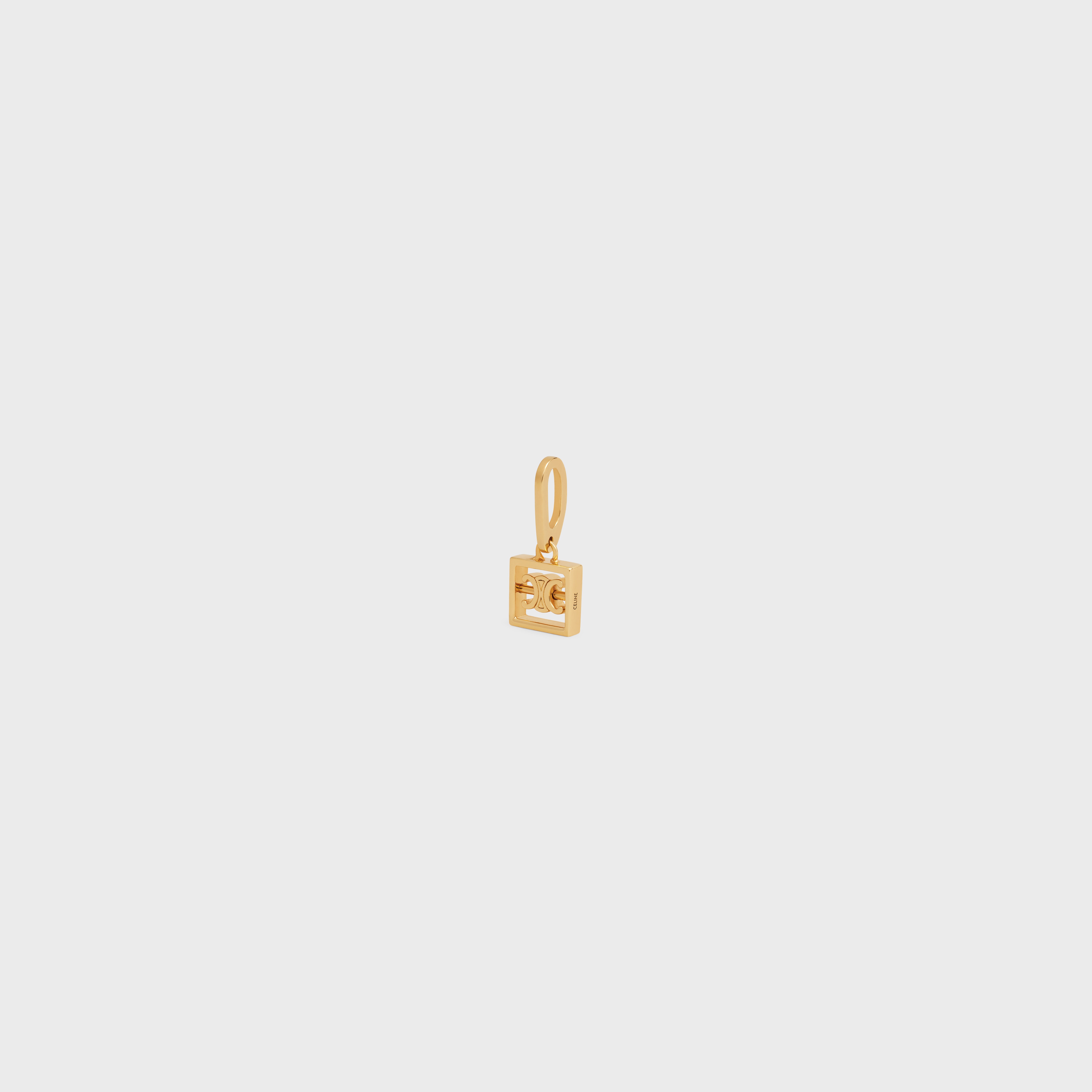 Celine Separables Mini Triomphe Pendant in Brass with Gold Finish - 2