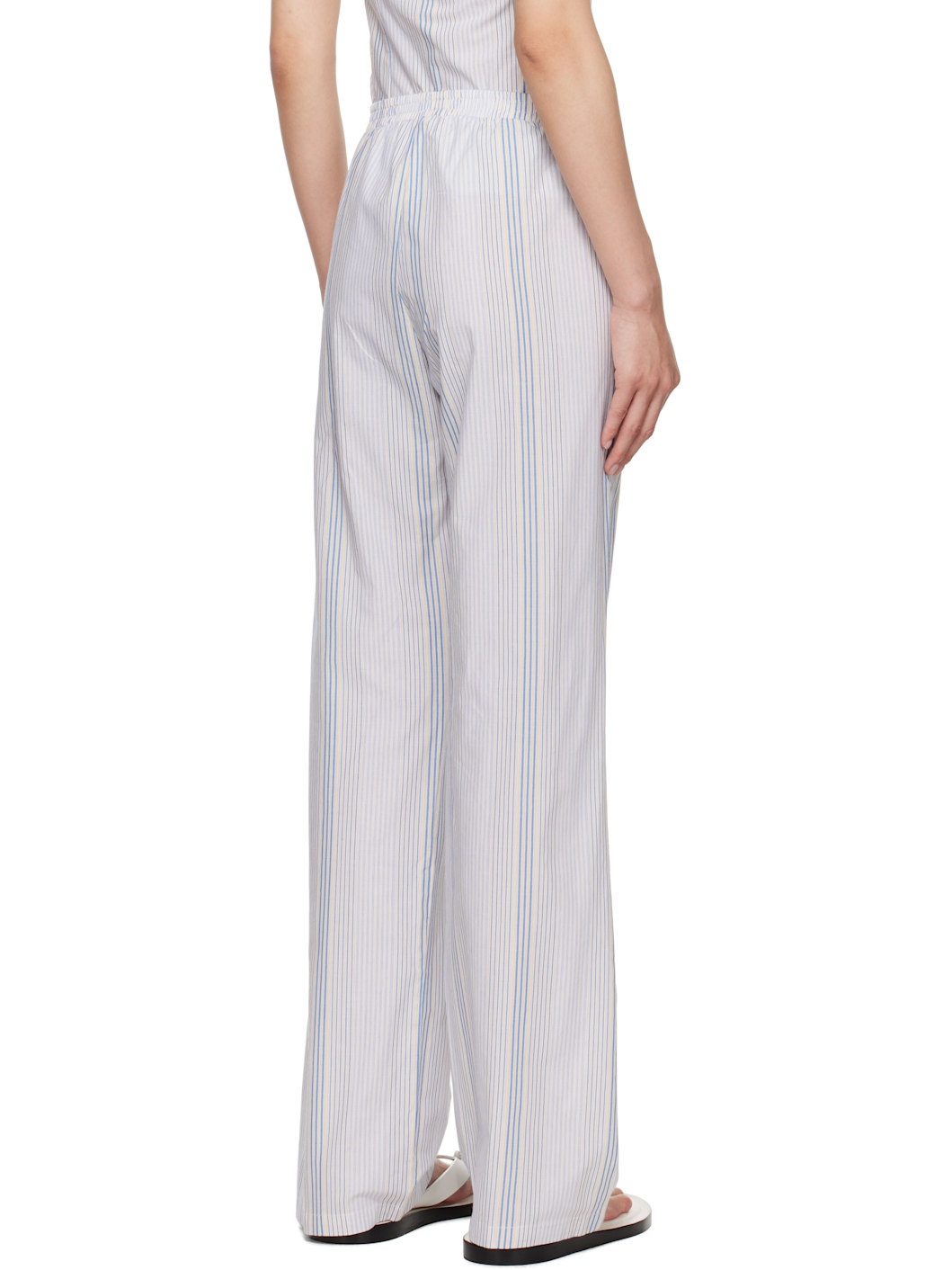 Blue & White Kimoto Lounge Pants - 3