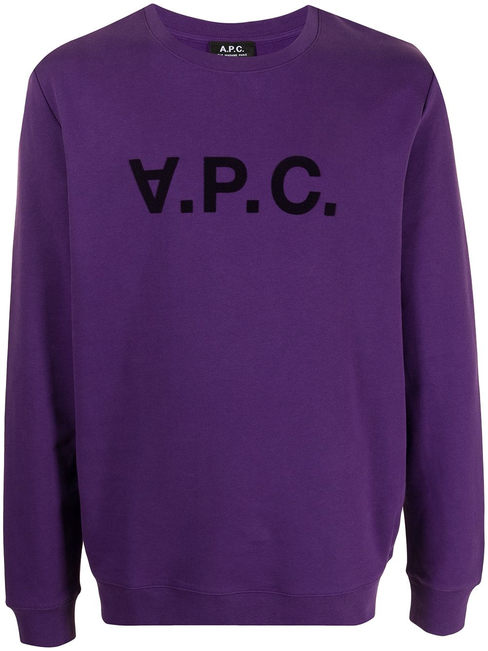 logo-print cotton sweatshirt - 1