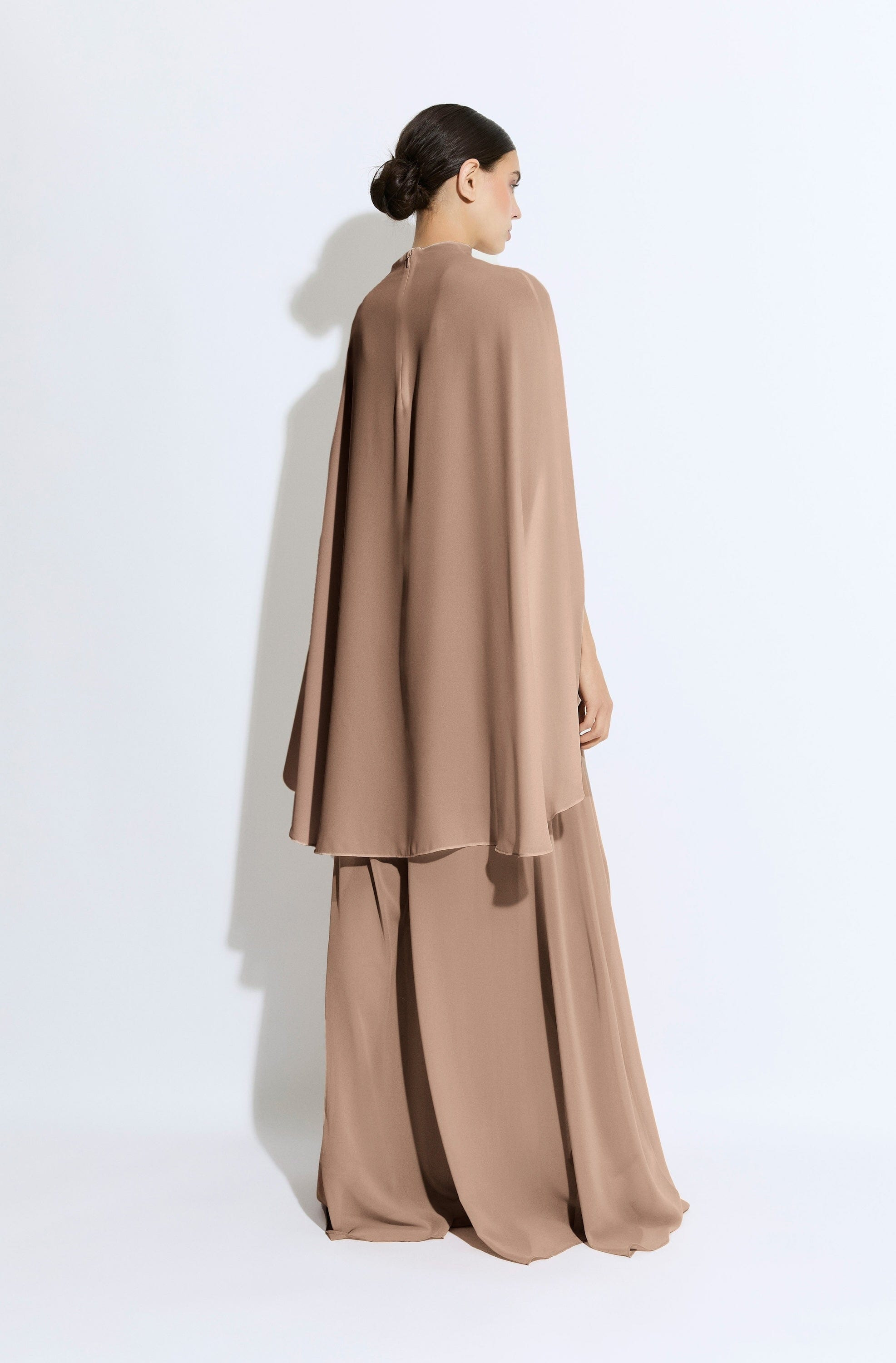 Lightweight Georgette Oversized Cape Tee - 3