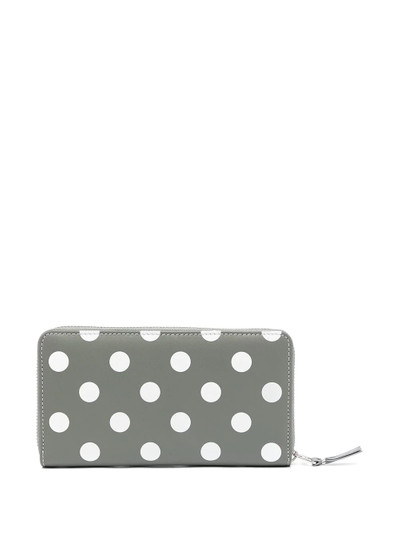 Comme Des Garçons polka-dot print leather wallet outlook