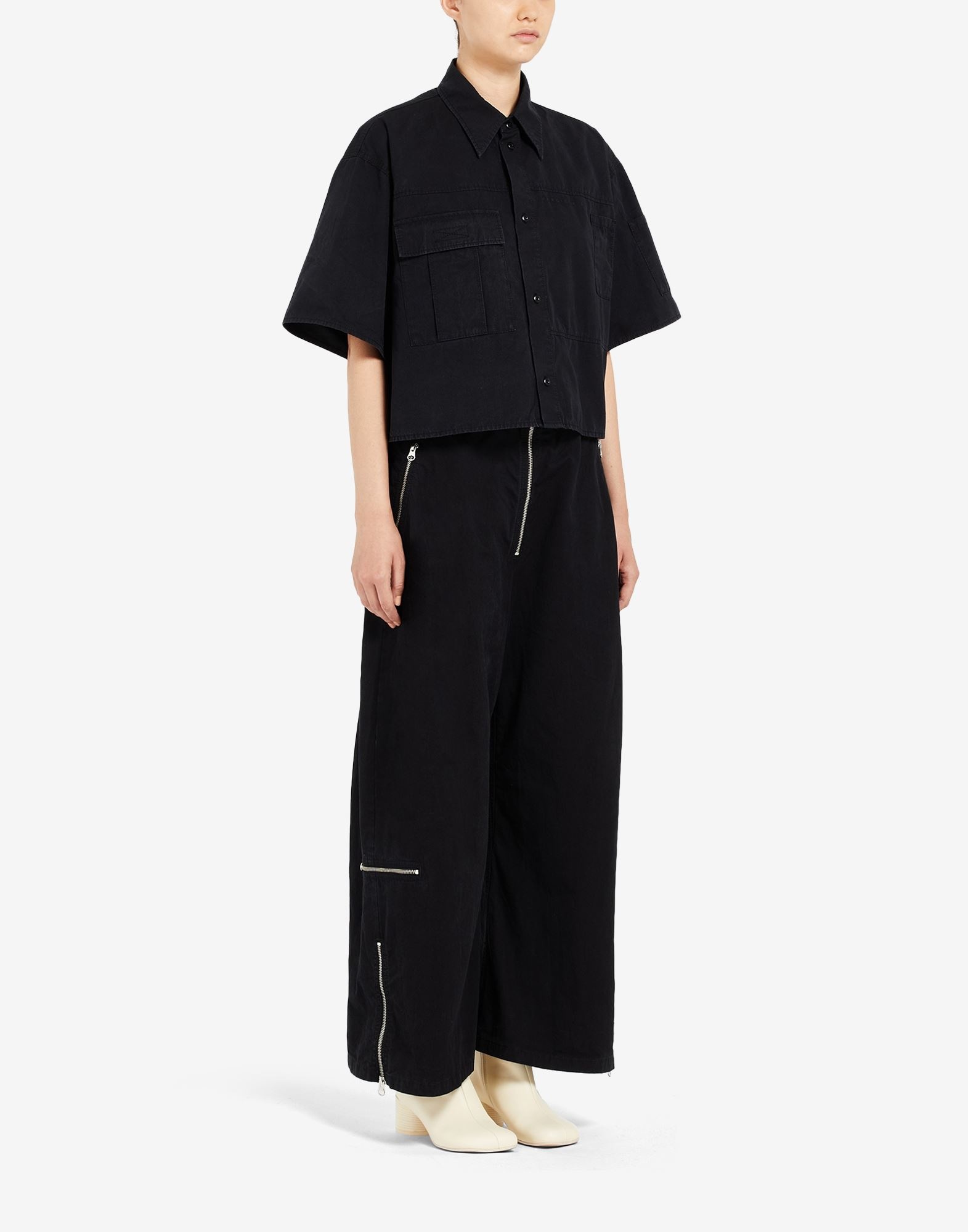 Oversized cotton trousers - 3