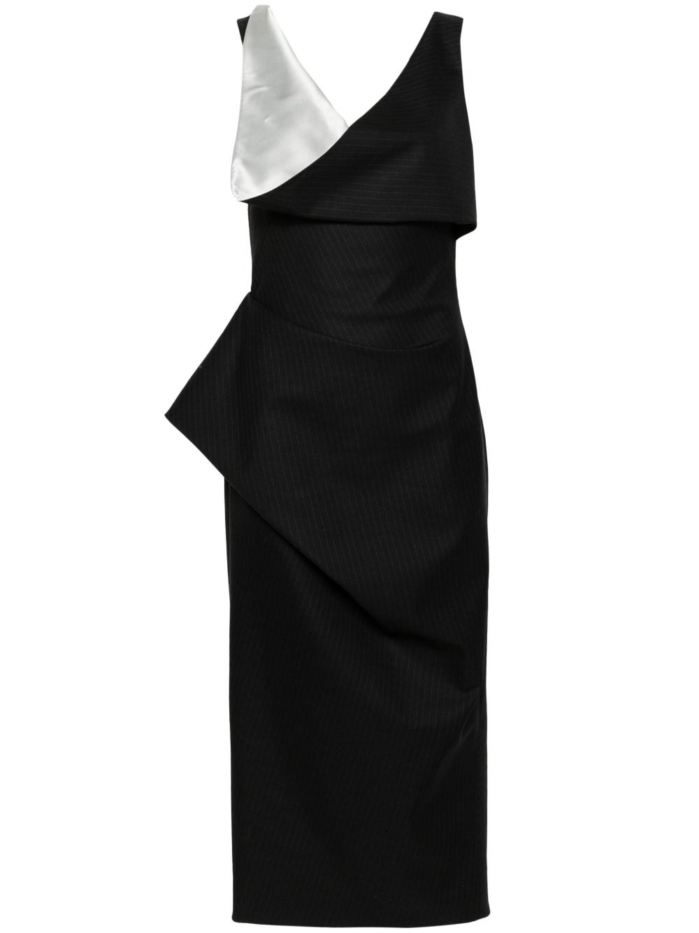 Alexander McQueen pinstripe midi dress | farfetch | REVERSIBLE