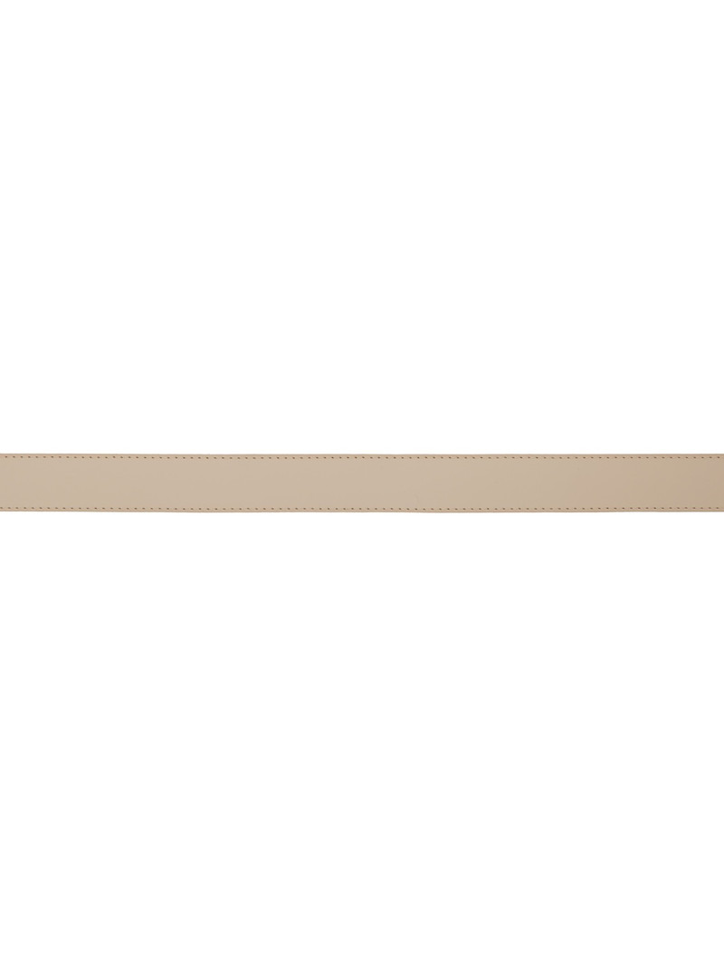 The Frankie Shop Beige Toni Leather Belt outlook