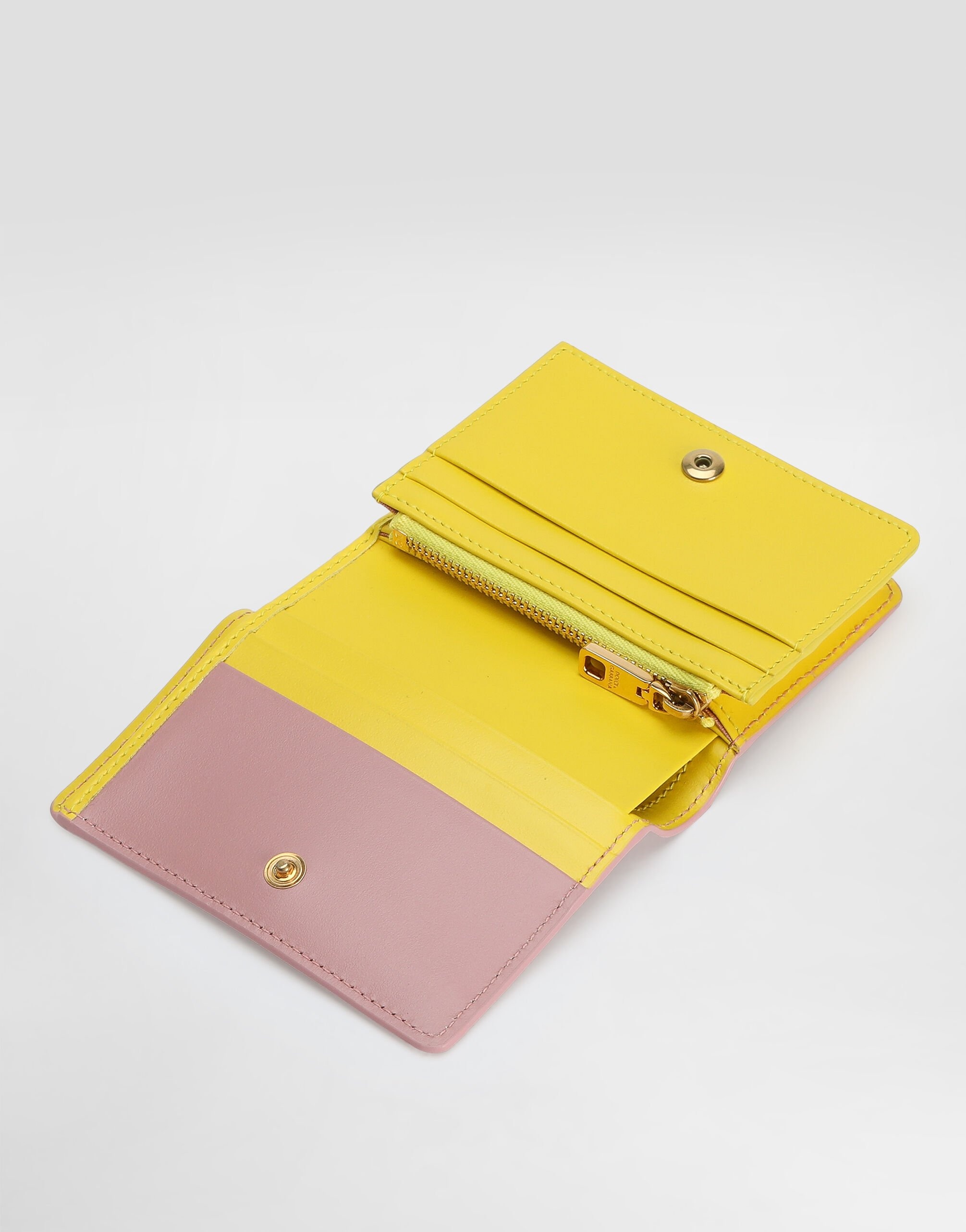 Calfskin wallet with DG logo - 4